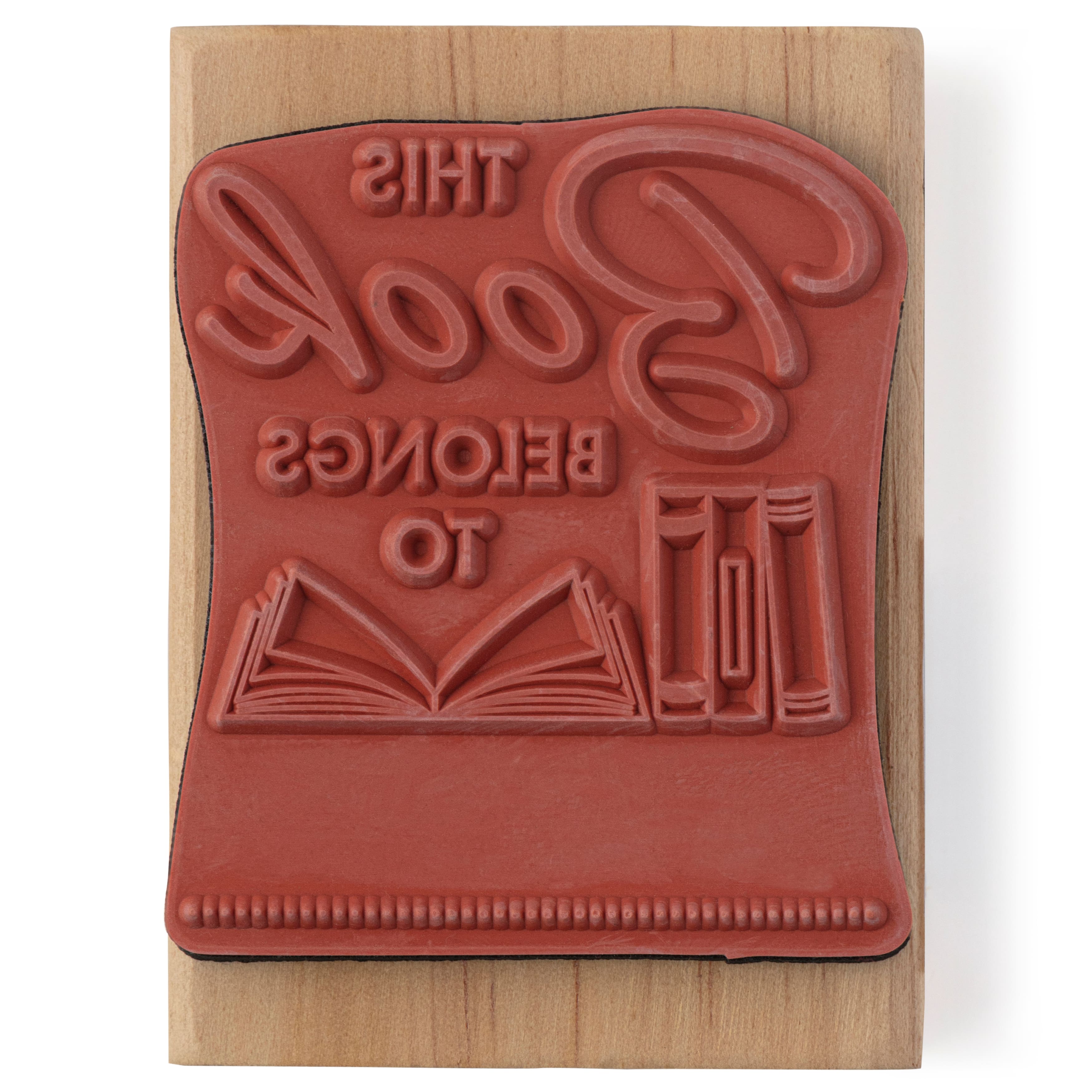 6 Pack: This Book Belongs To Wood Stamp by Recollections®