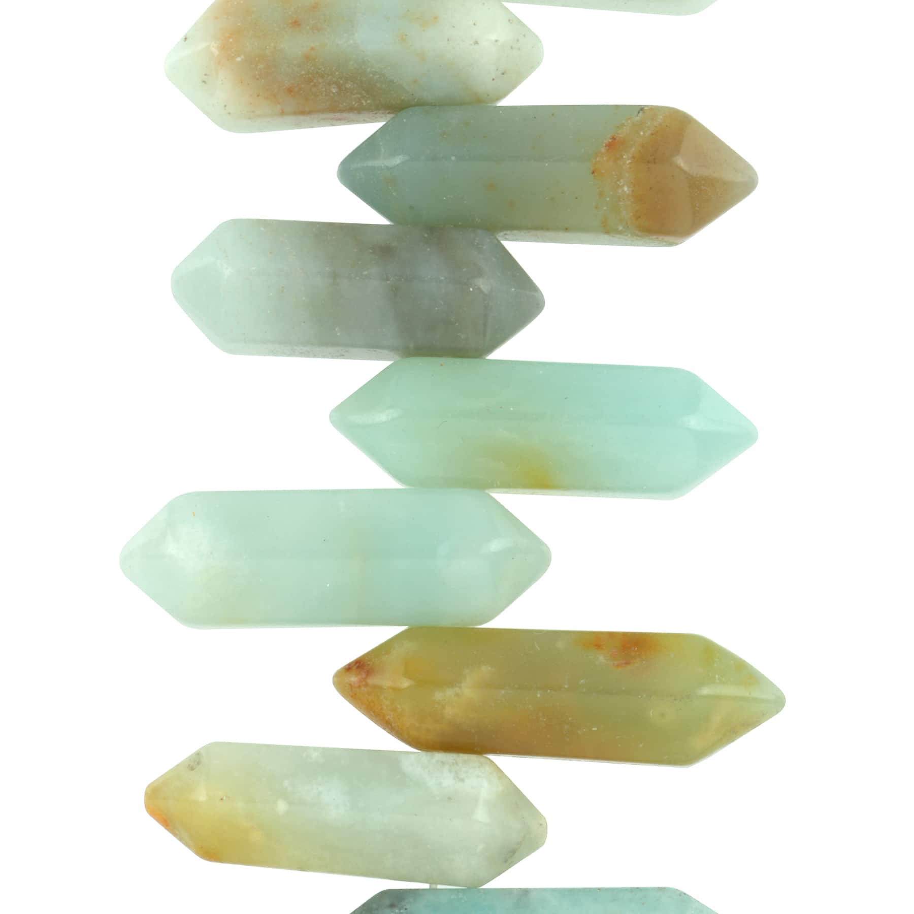 Blue & Green Amazonite Spike Beads by Bead Landing™