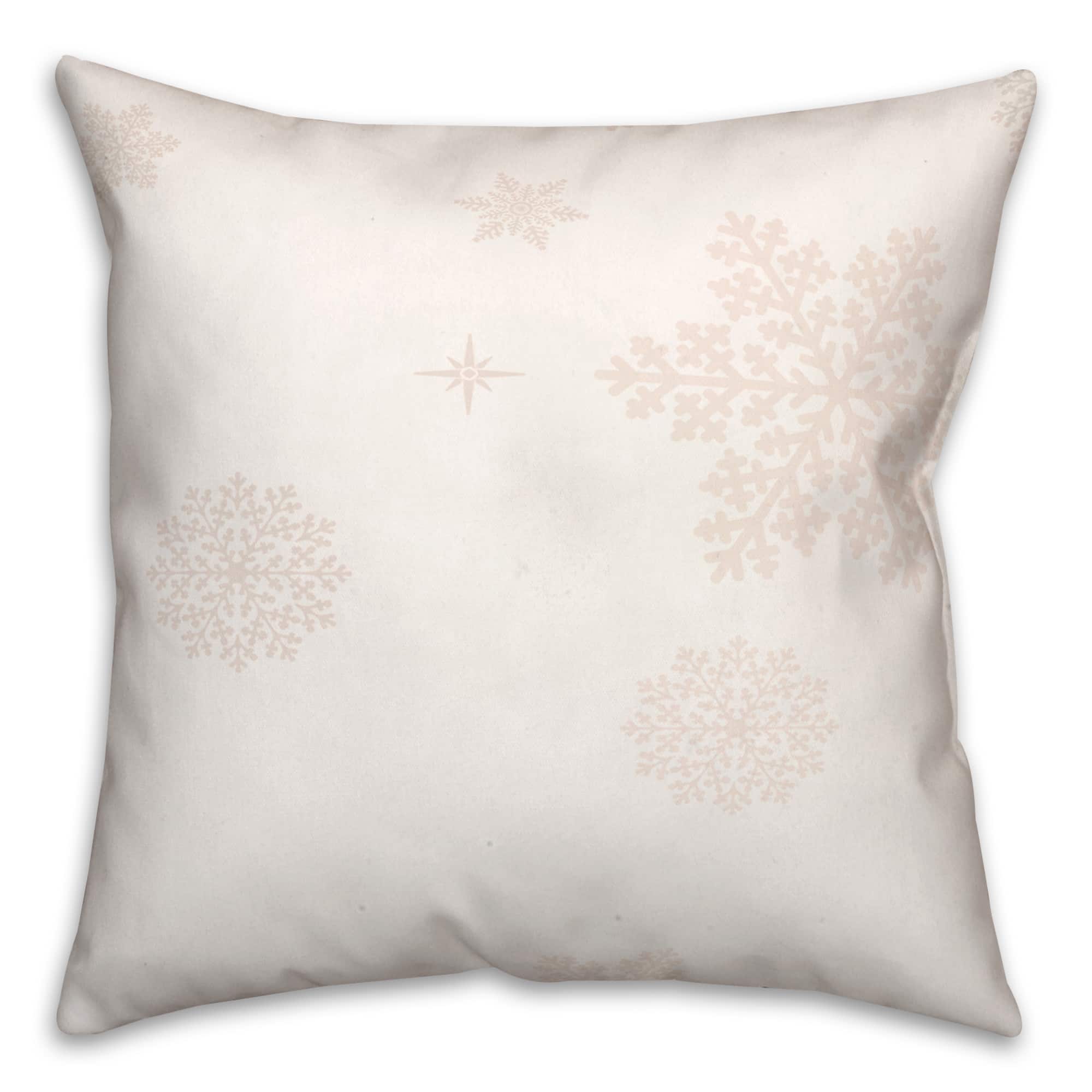 Gnome Holidays Neutral 18x18 Throw Pillow