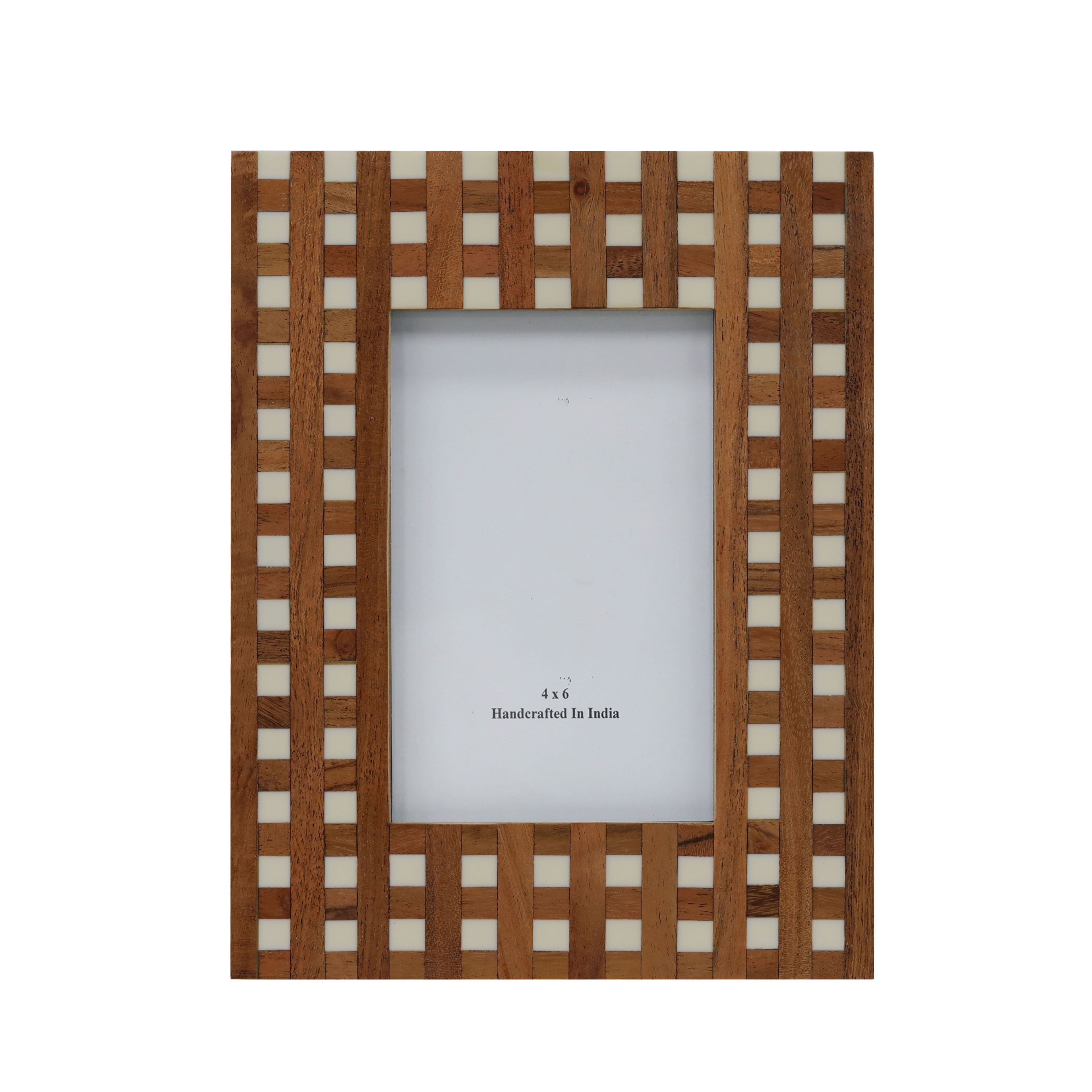 4" x 6" Brown Plaid Tabletop Frame by Ashland®