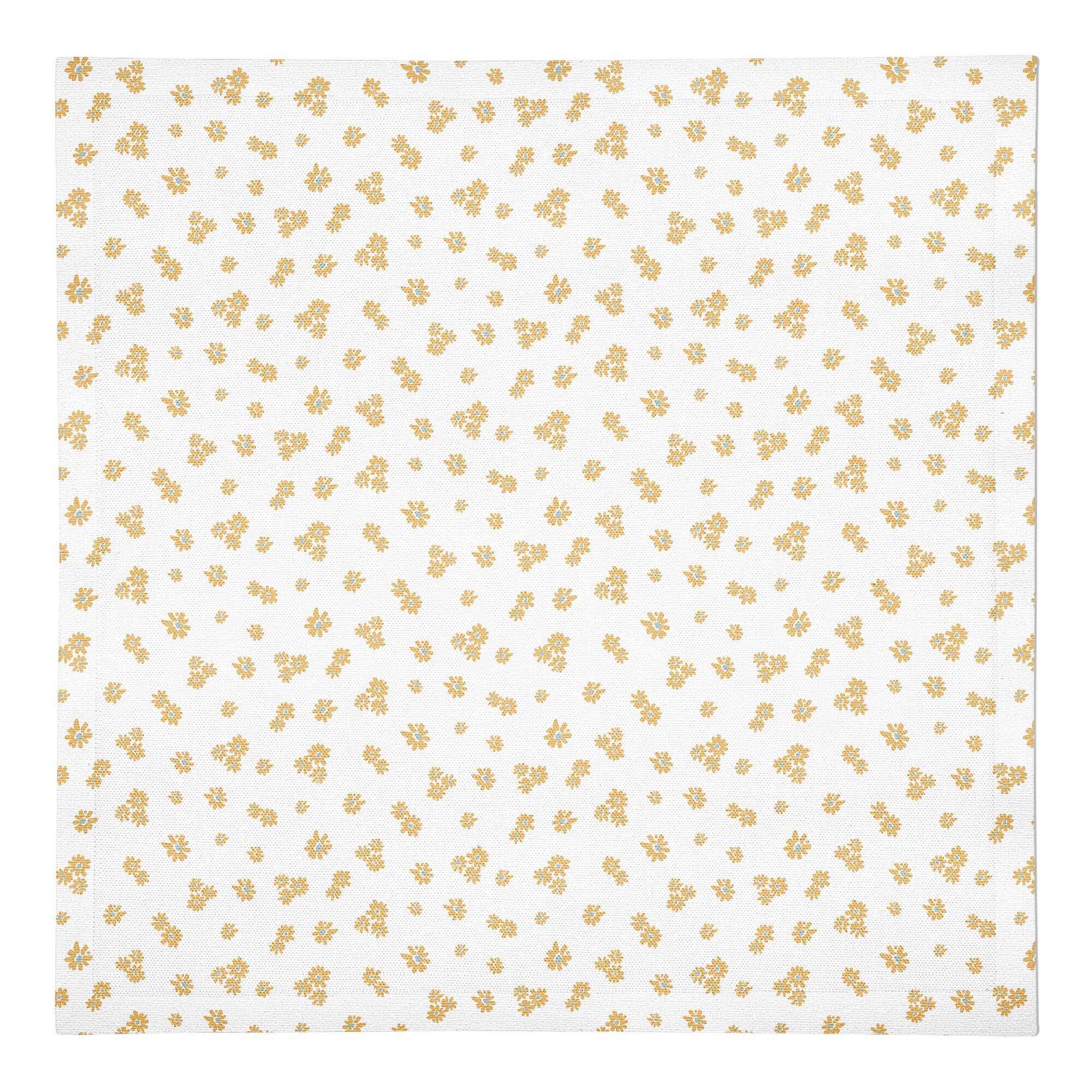Daisy Pattern Cotton Twill Napkin