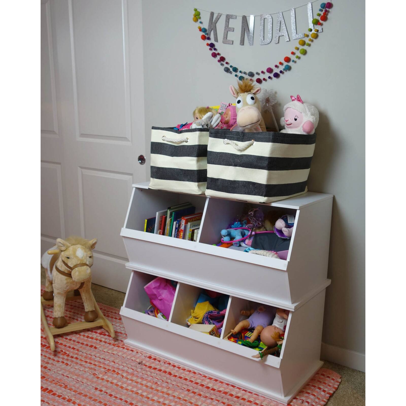 DII® Medium Rectangle Stripes Paper Bin