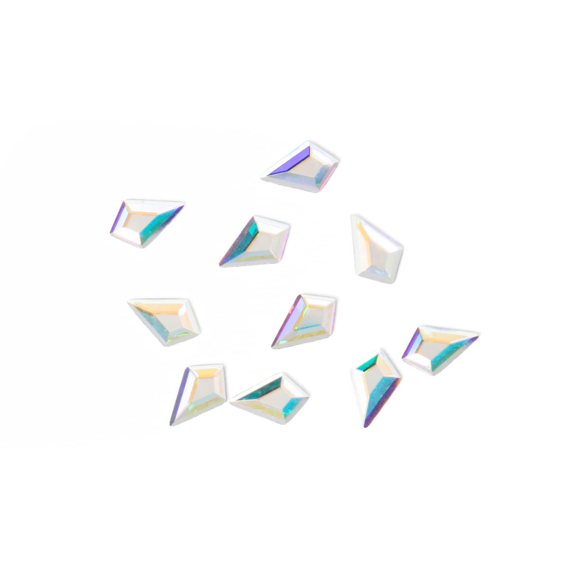 6.4mm Crystal AB Kite Glue-On Austrian Crystals by Bead Landing™, 10ct.