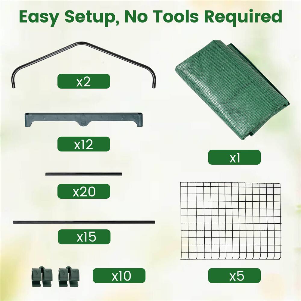 Costway 27" x 19" x 75" Mini Greenhouse with 5 Tier Shelves
