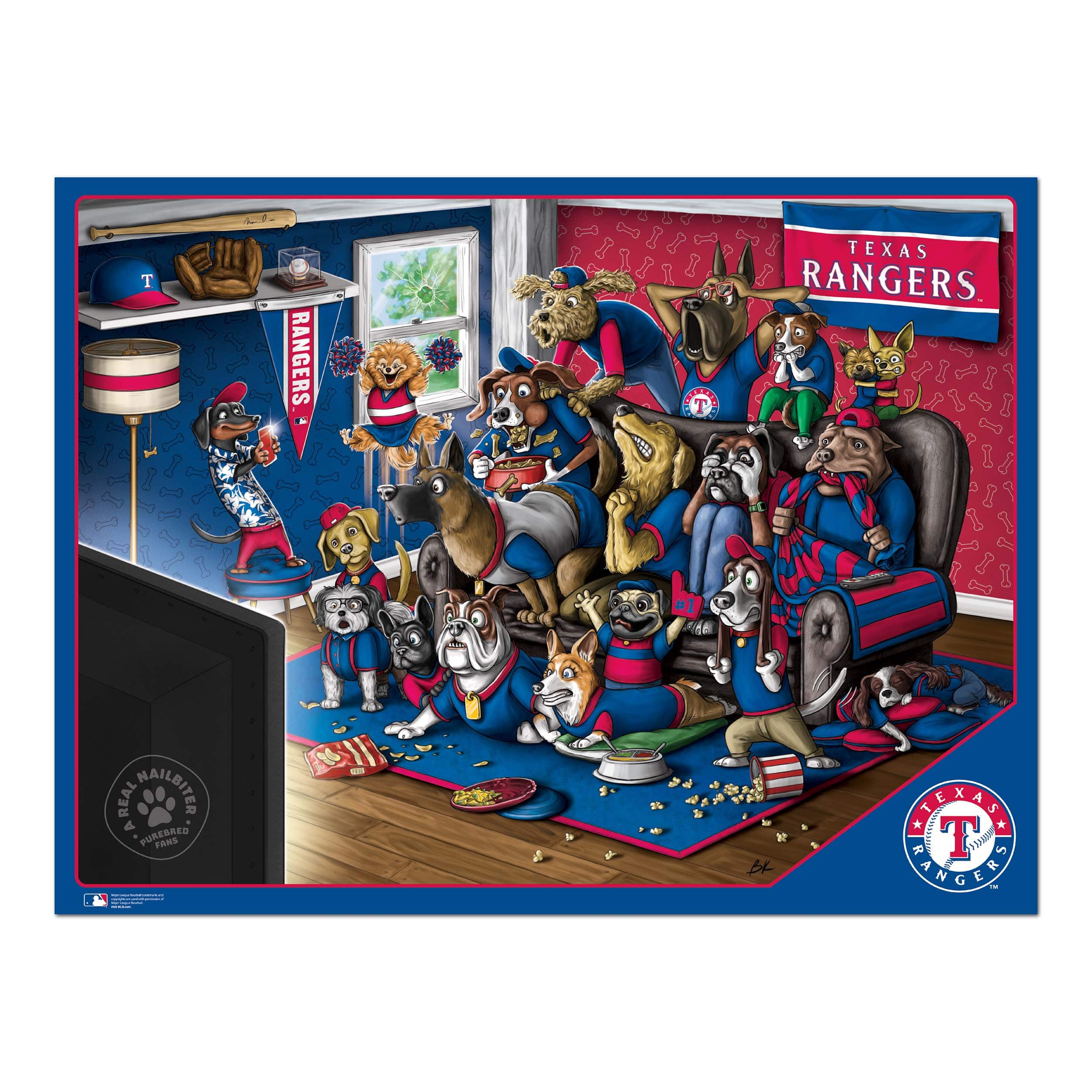 MLB Purebred Fans A Real Nailbiter 500 Piece Puzzle