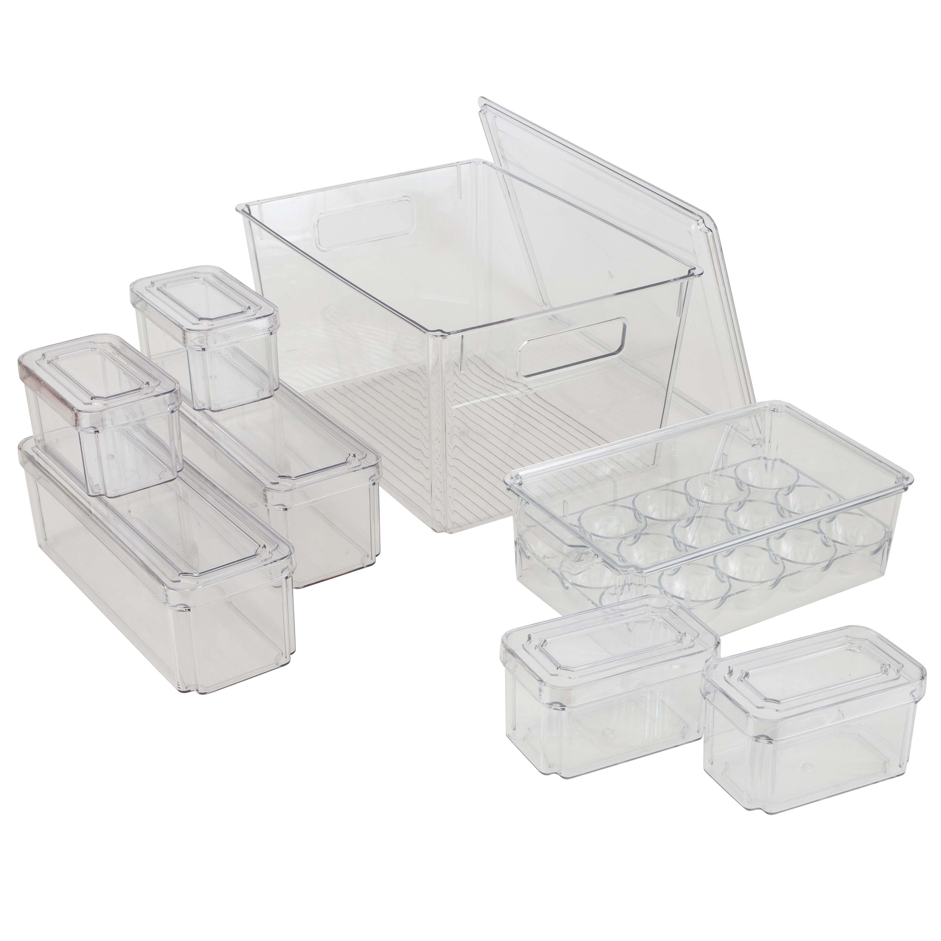 Kitchen Details Clear 8 Piece Refrigerator Organizer Set