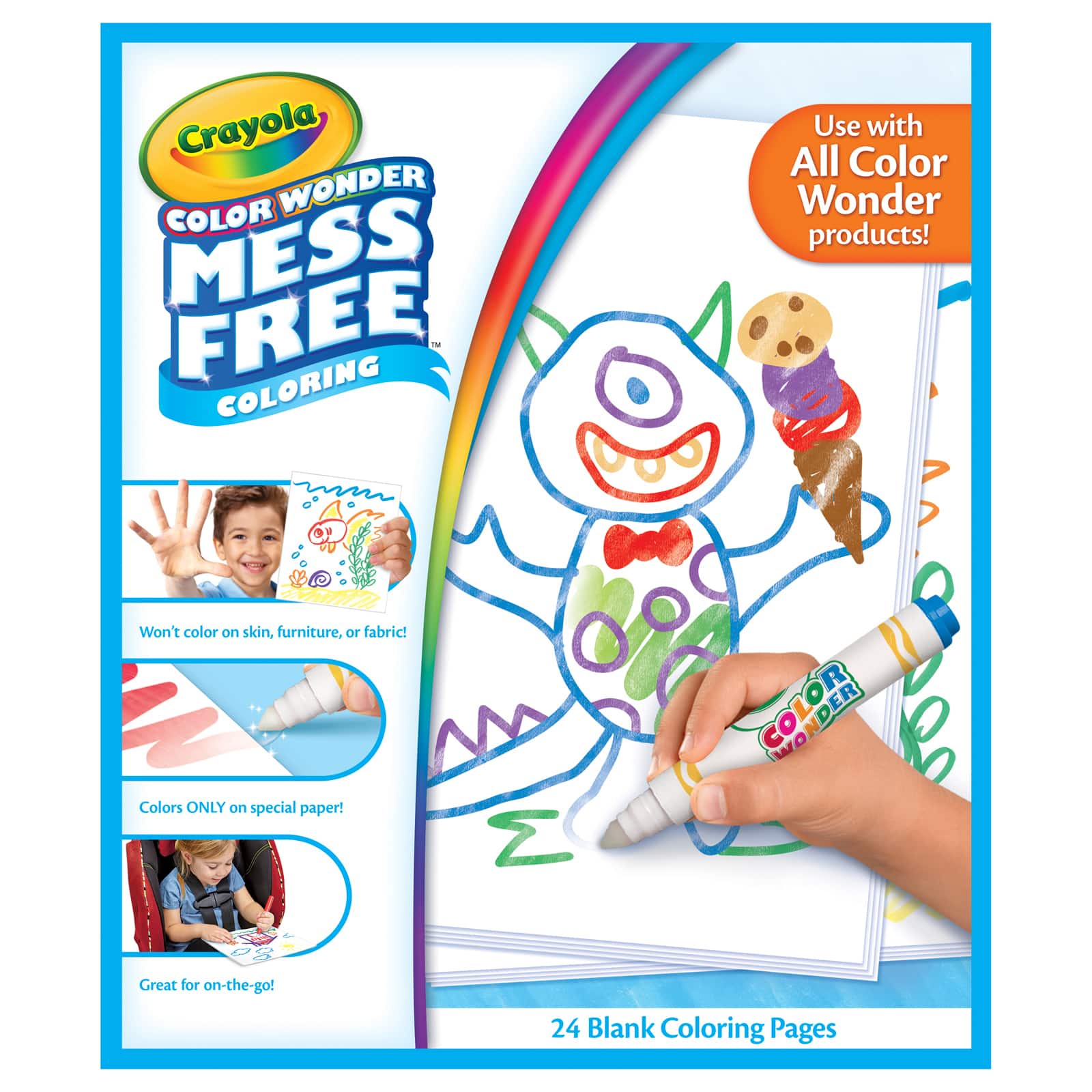 Crayola® Color Wonder Mess Free Paintbrush Pens & Paper Set, 2ct.