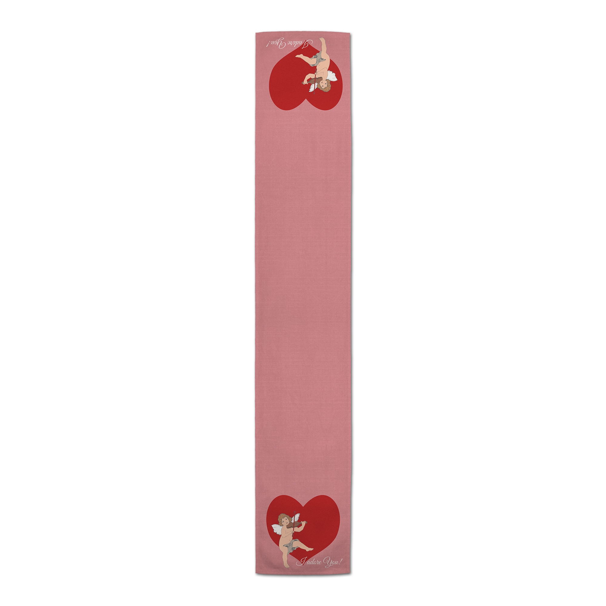 Cupid Heart 16" x 72" Poly Twill Table Runner