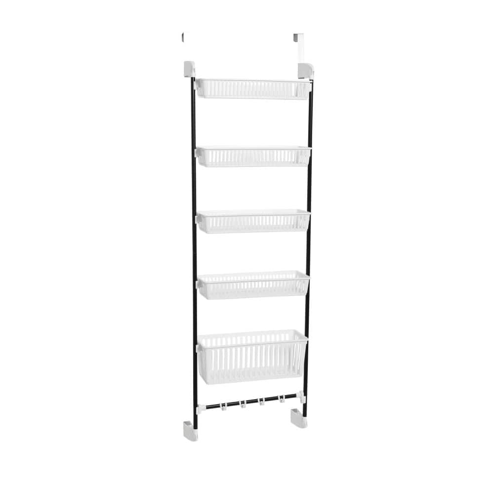 Household Essentials Over the Door Basket Storage Rack