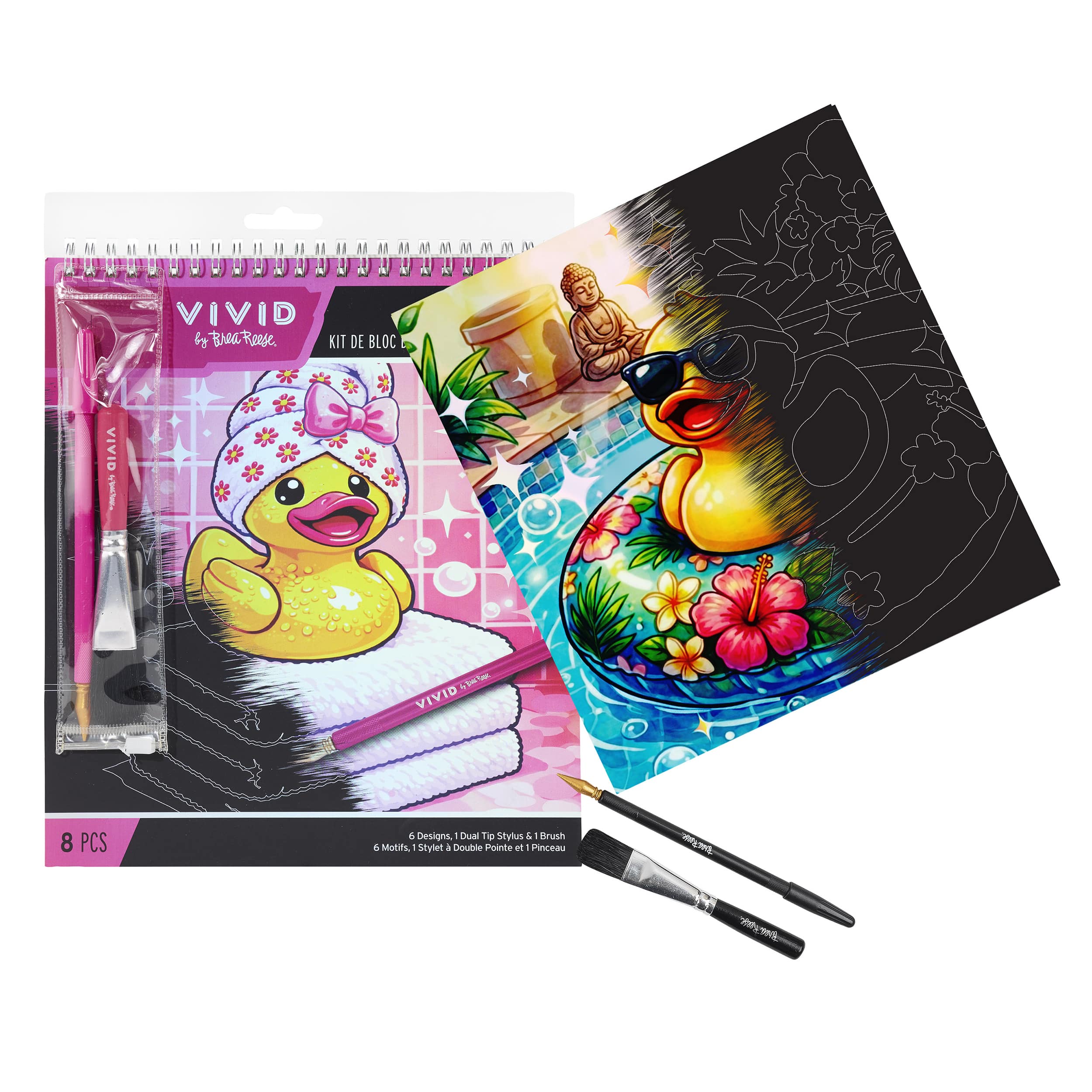 Vivid by Brea Reese® Rubber Ducky Scratch Art Paper Pad