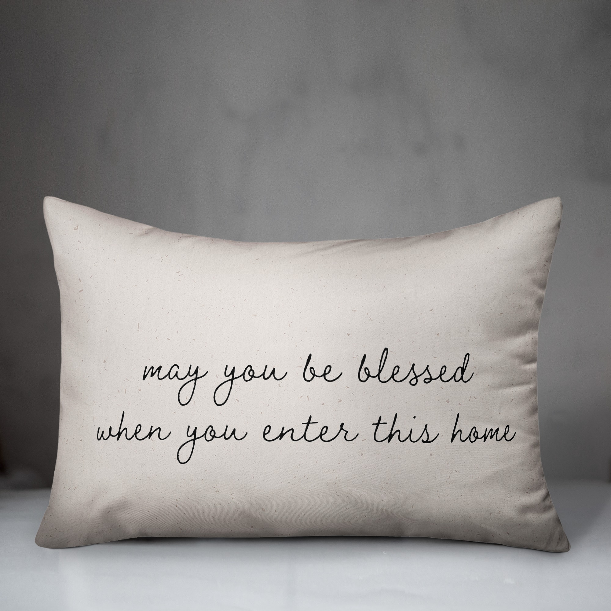 May You Be Blessed Indoor/Outdoor Lumbar Pillow