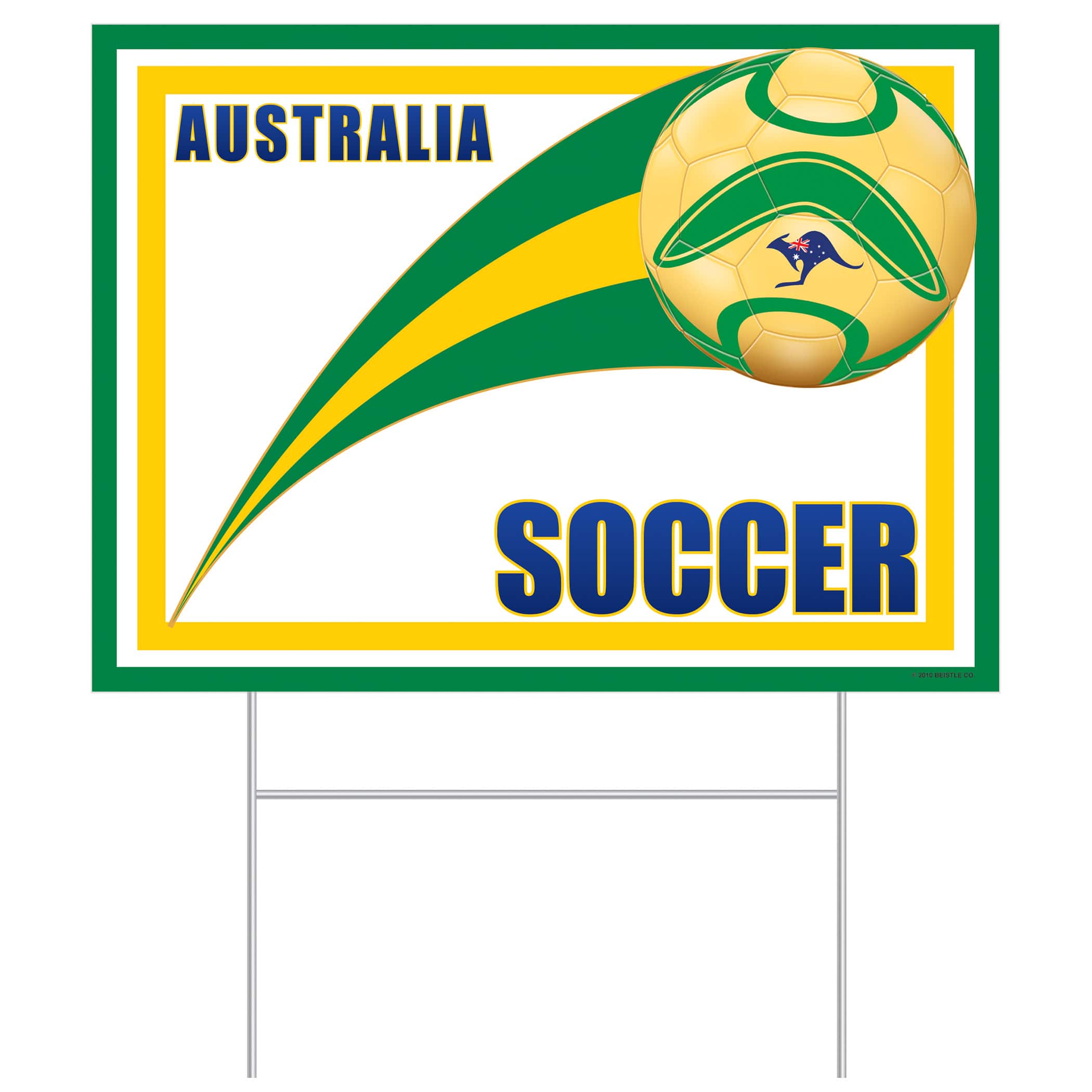 11.5" x 15.5" Australia Soccer Plastic Yard Sign By Beistle | Michaels®
