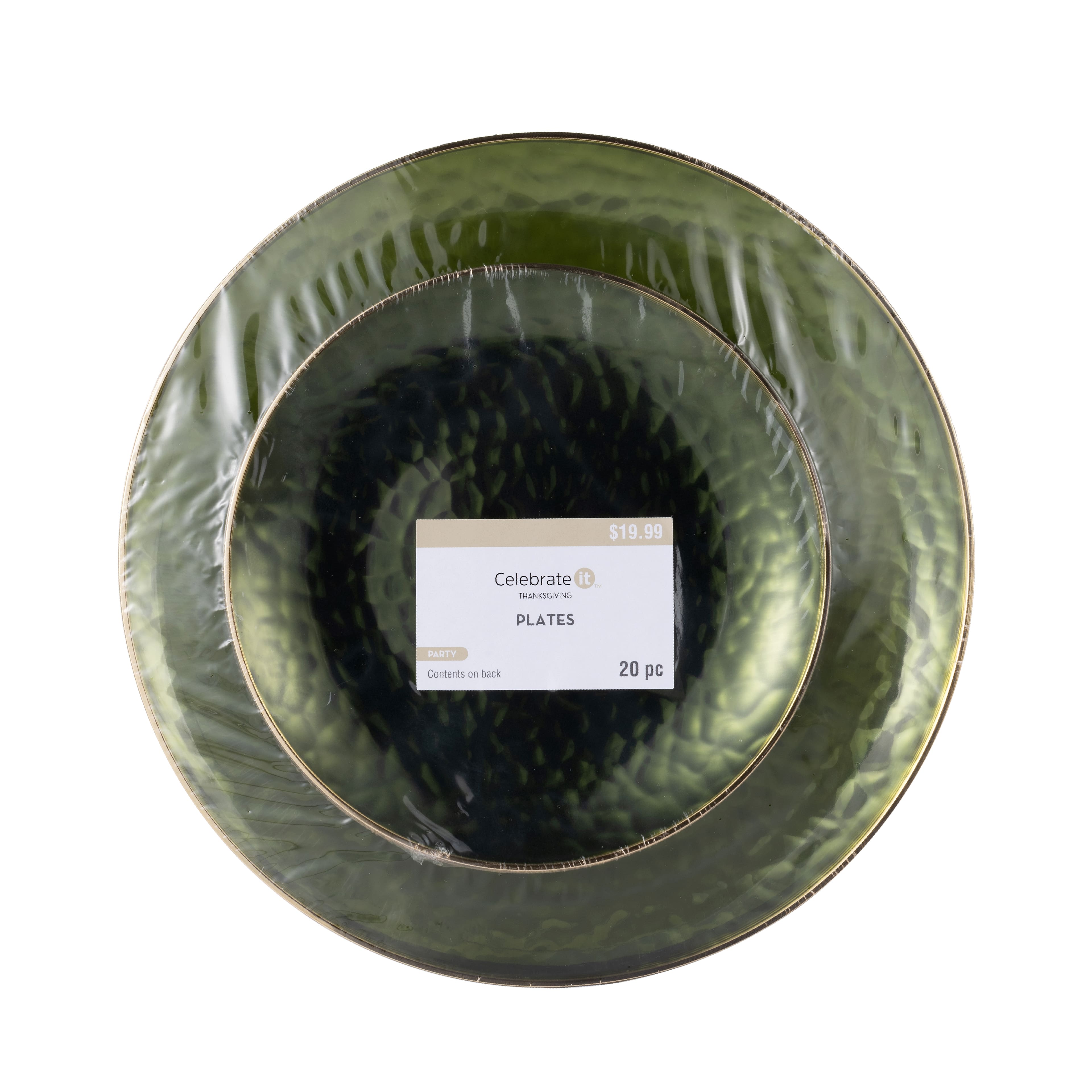 Thanksgiving Green Value Pack Plastic Plates, 20ct. by Celebrate It™
