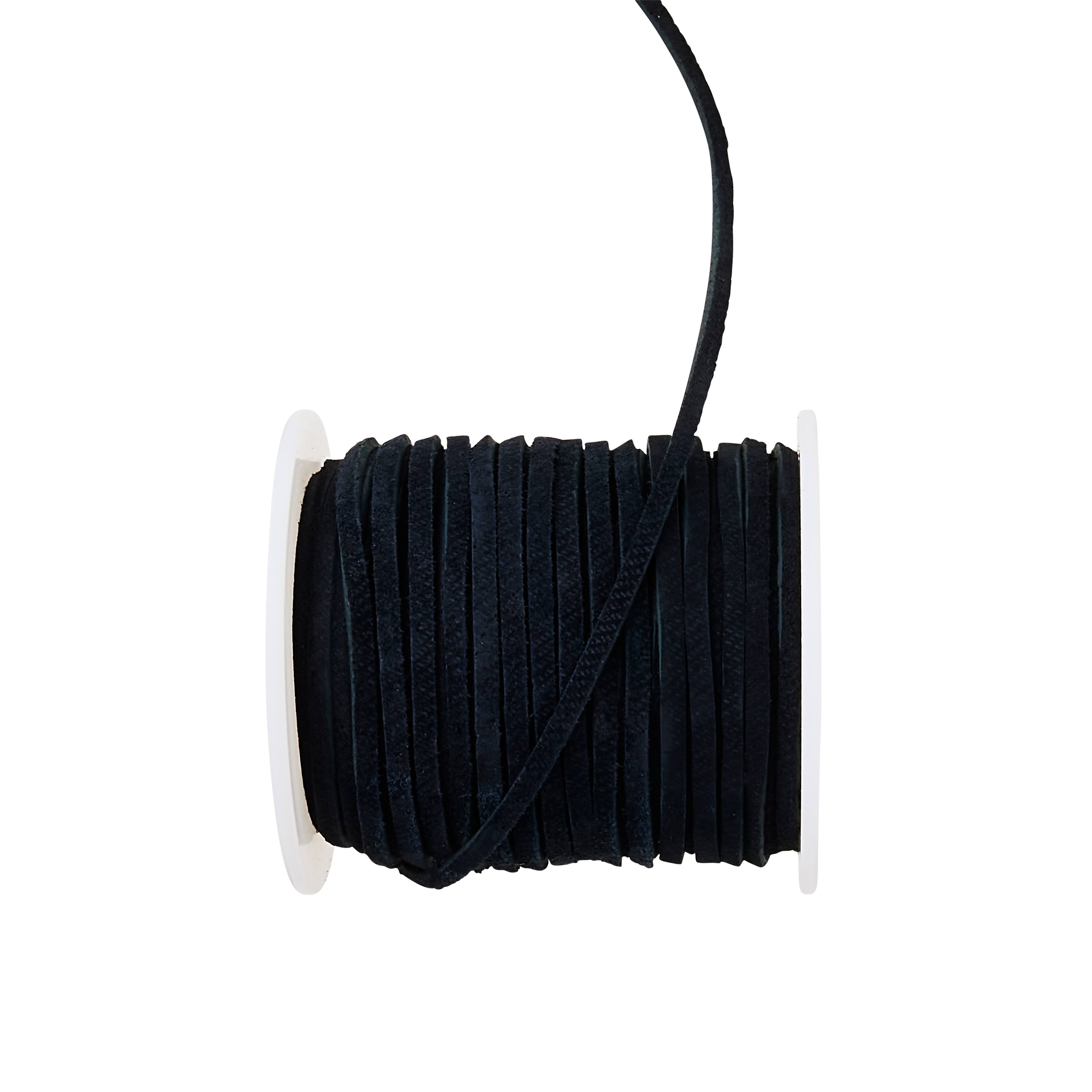 6 Pack: Black Soft Suede Lace Cording by Bead Landing™