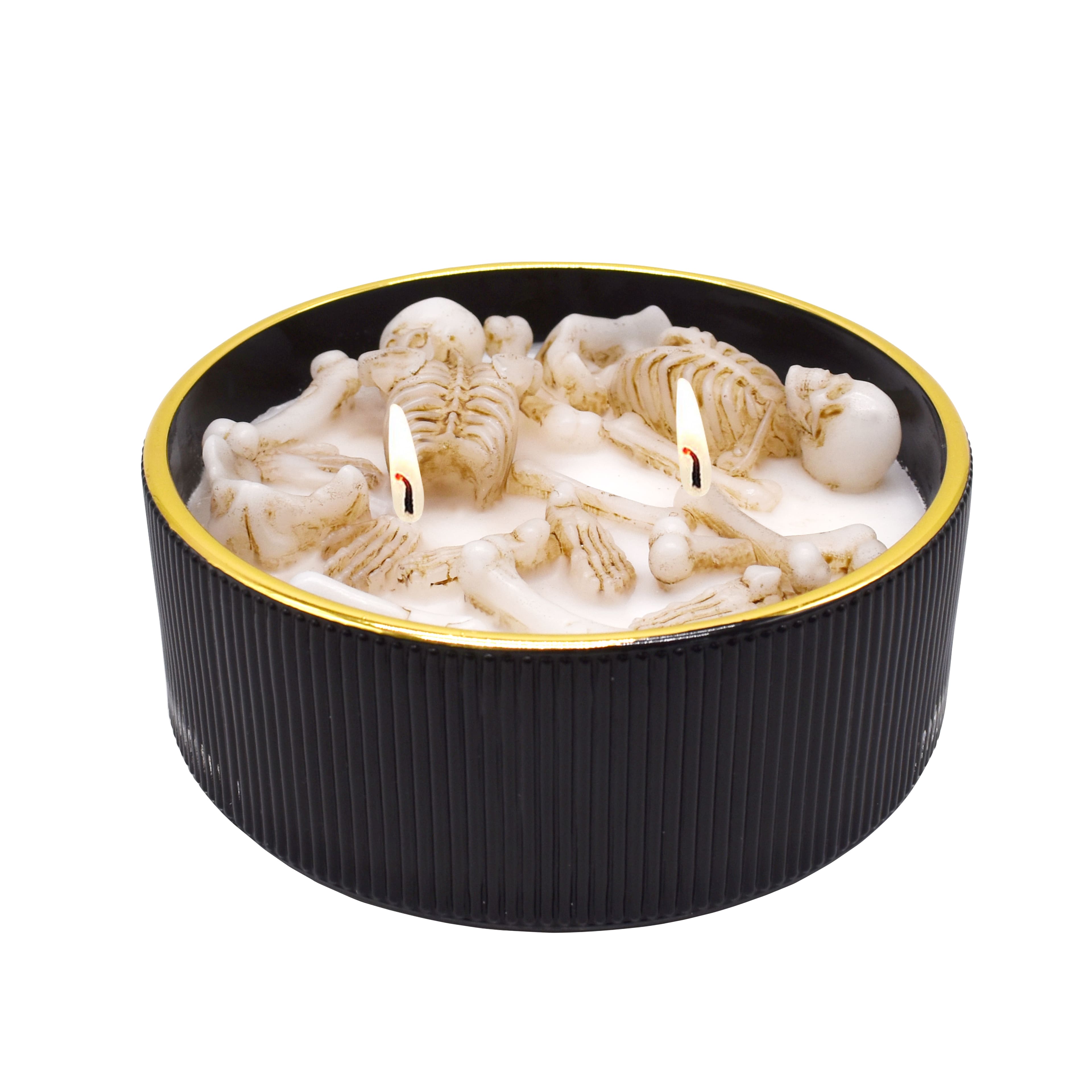 10.5oz. Midnight Woods Scented Skull & Bones Jar Candle by Ashland®