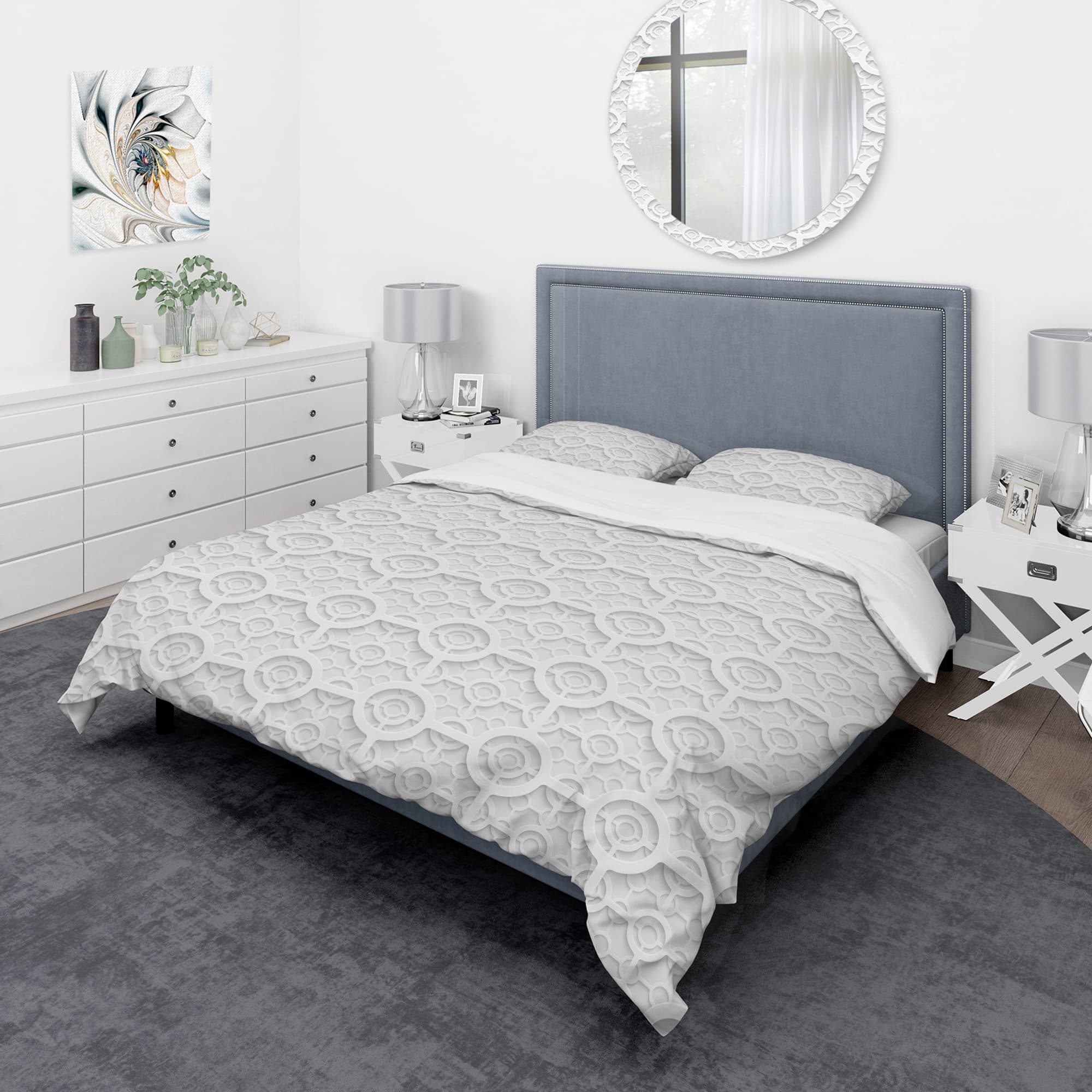Designart 'Geometric Pattern' Scandinavian Bedding Set