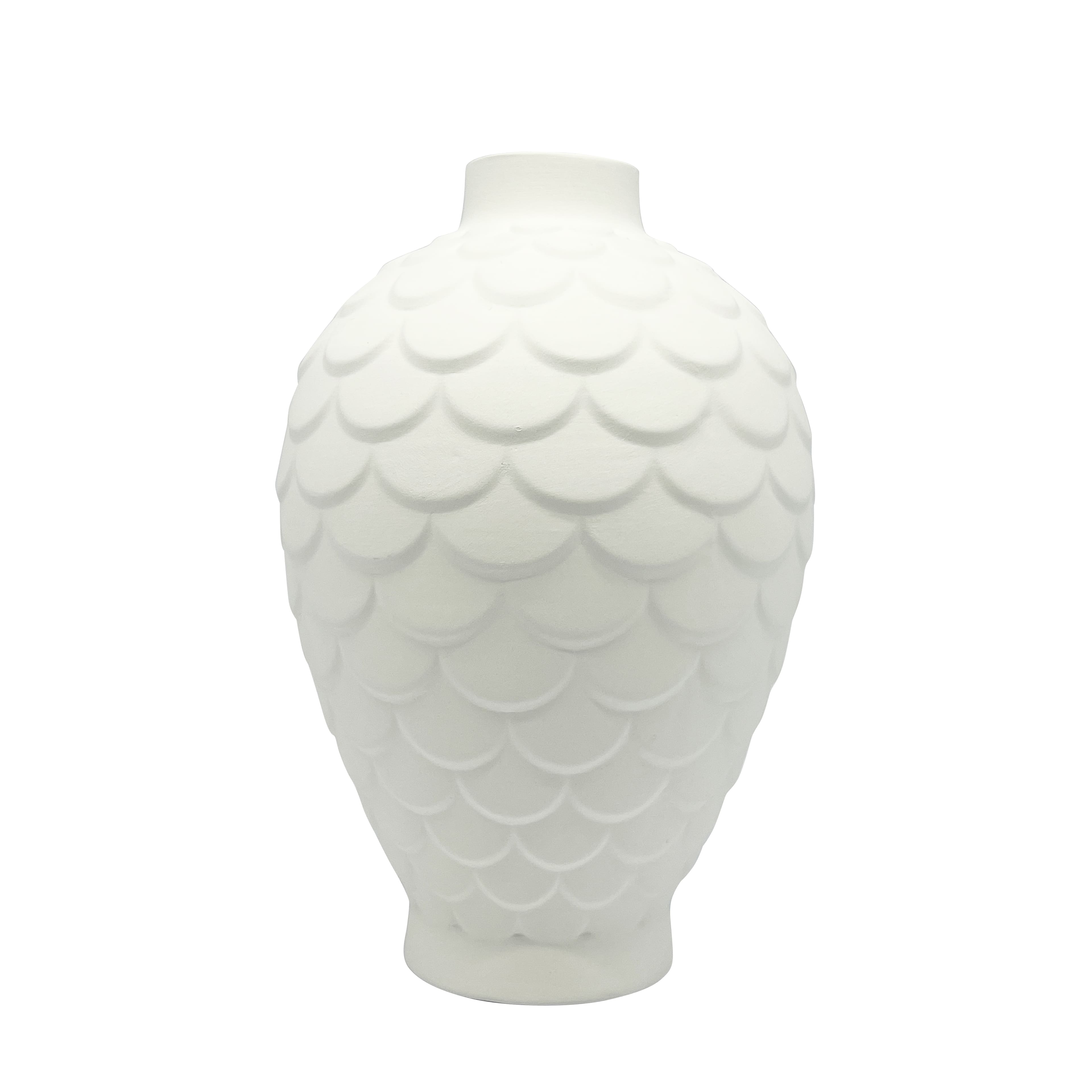 8" Scalloped DIY Ceramic Vase by Make Market®