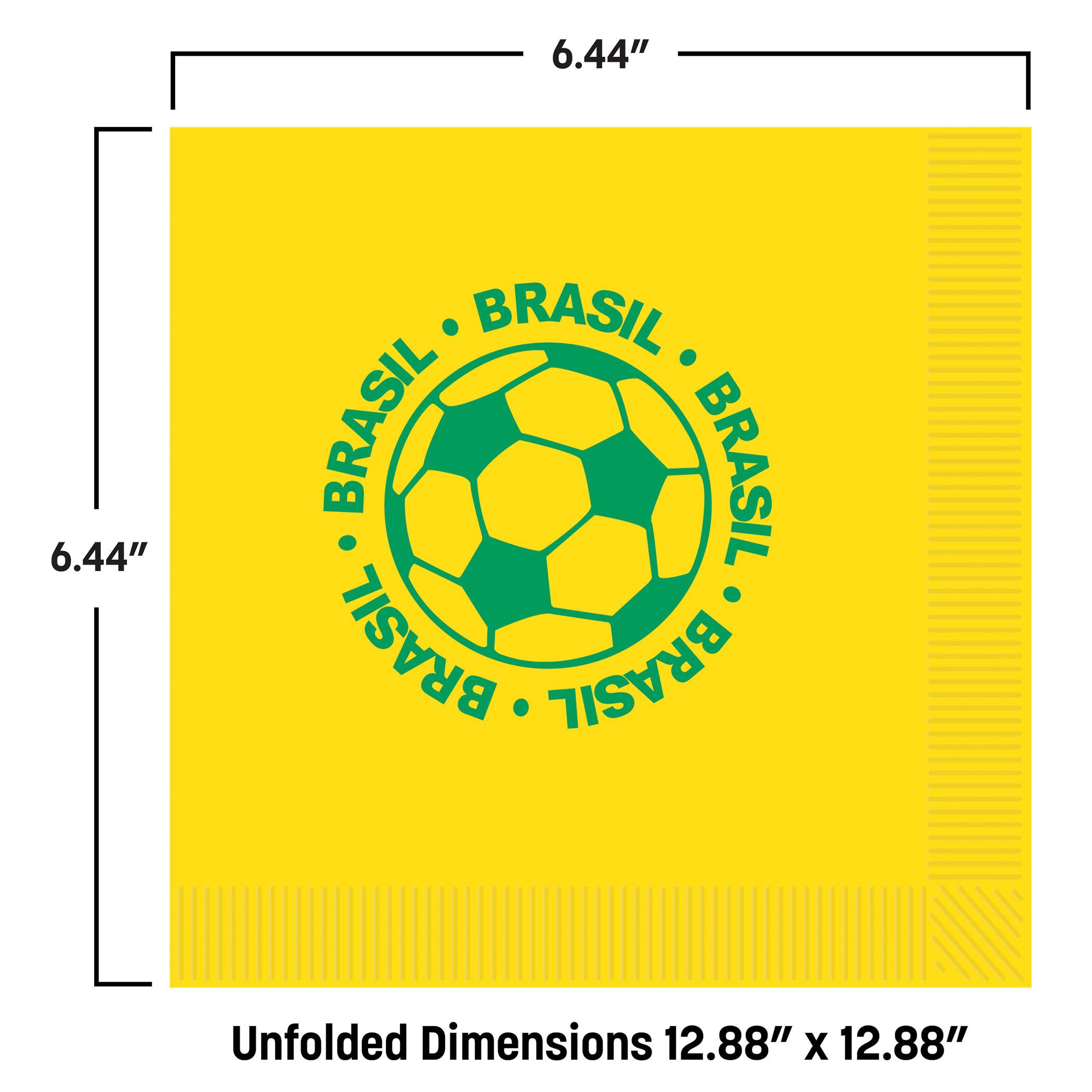 Brasil Soccer Luncheon Napkins, 32ct.