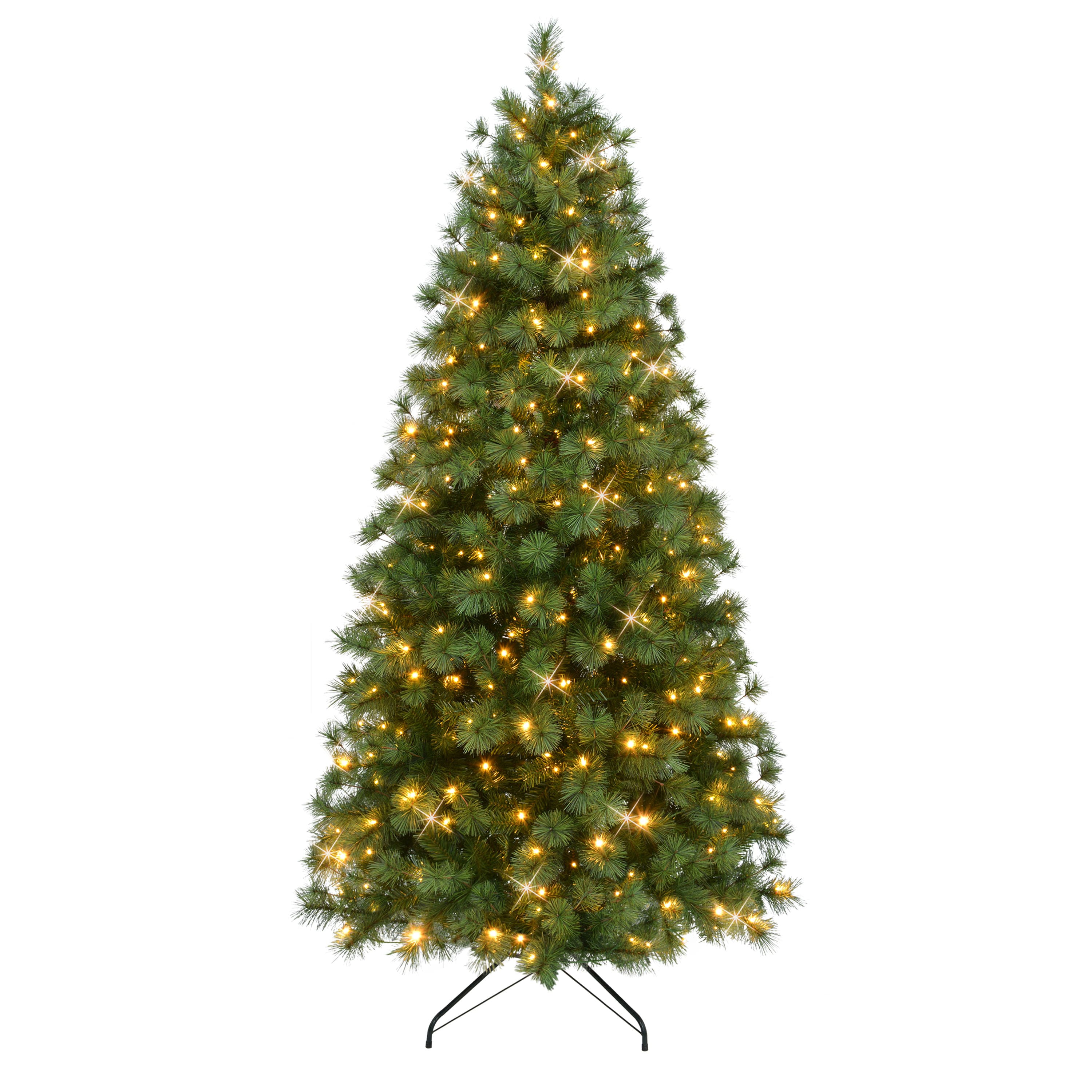 7.5Ft Pre-Lit Colorado Pine Artificial Christmas Tree, Dual Function LED Lights By Puleo International in Green | 7.5 ft | Michaels®