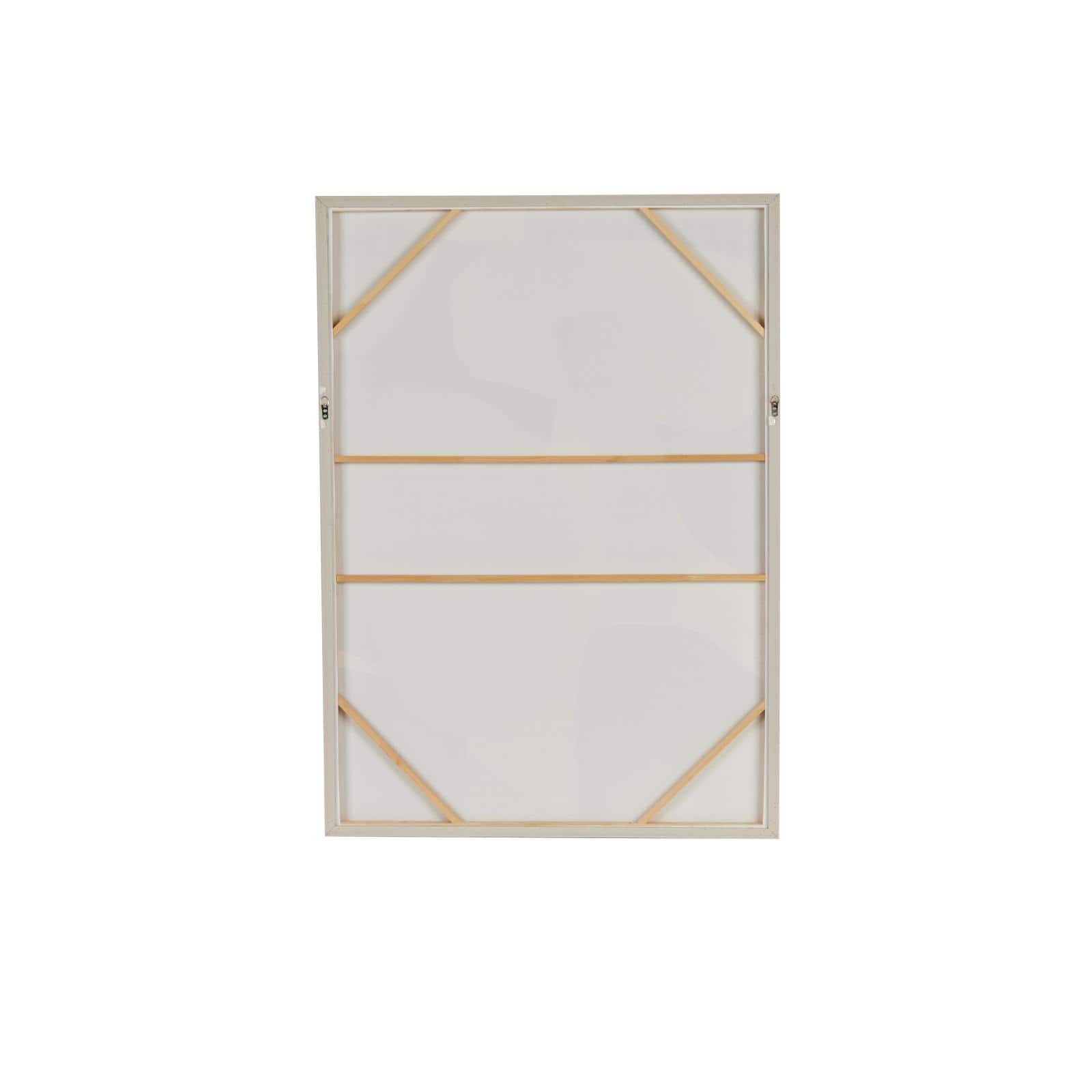 40" x 56" Brown Geometric Abstract Overlapping Circles Canvas Wall Art