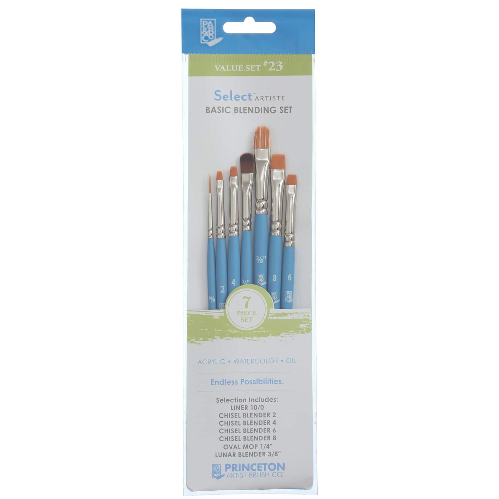 Princeton™ Select™ Artiste Series 3750 #23 Brush Set