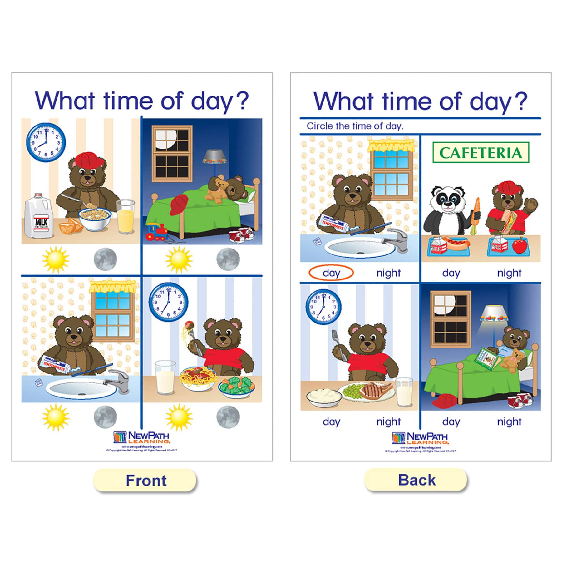 NewPath Learning® 12" x 18" Time & Money Bulletin Board Charts Set