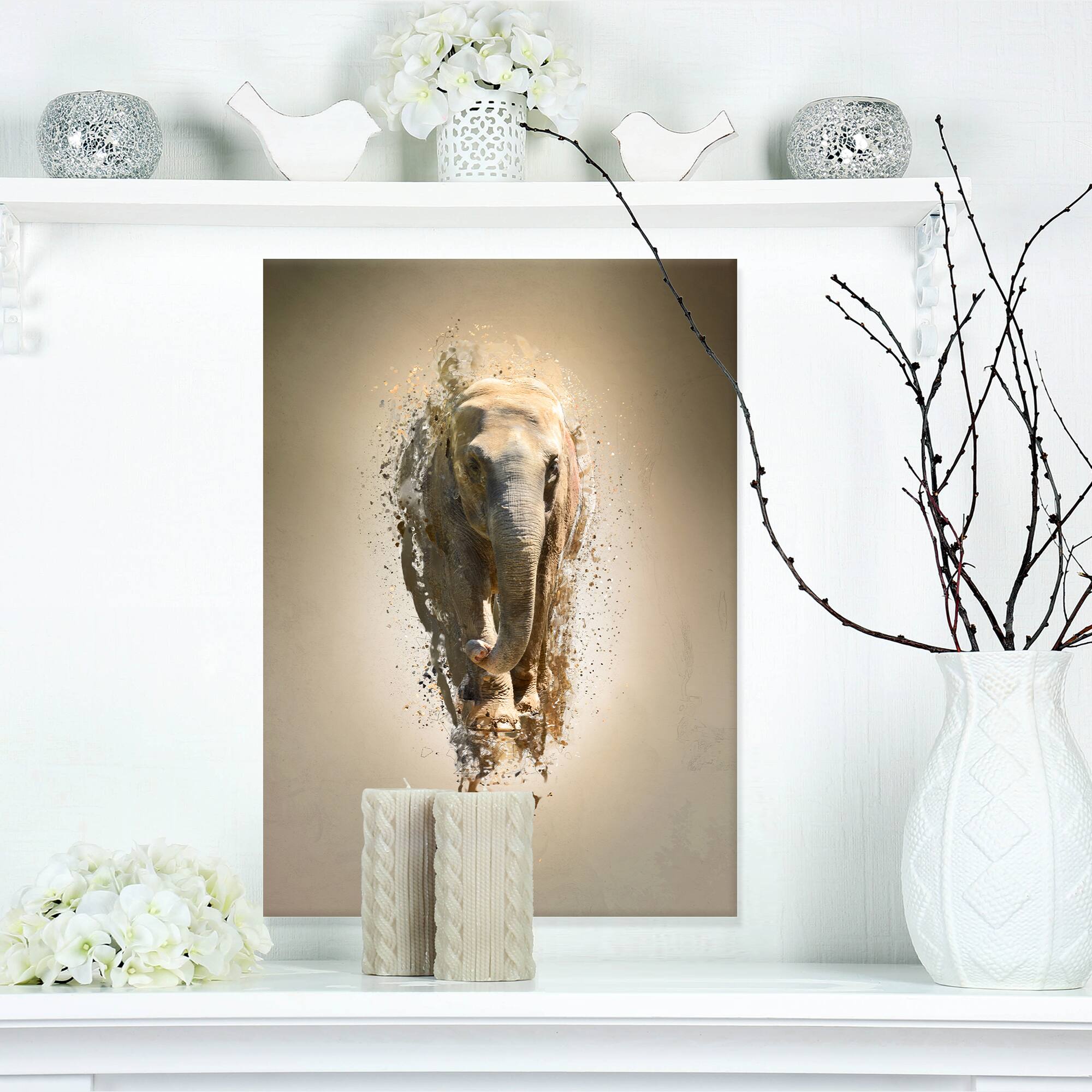 Designart - Mammoth Elephant Walking