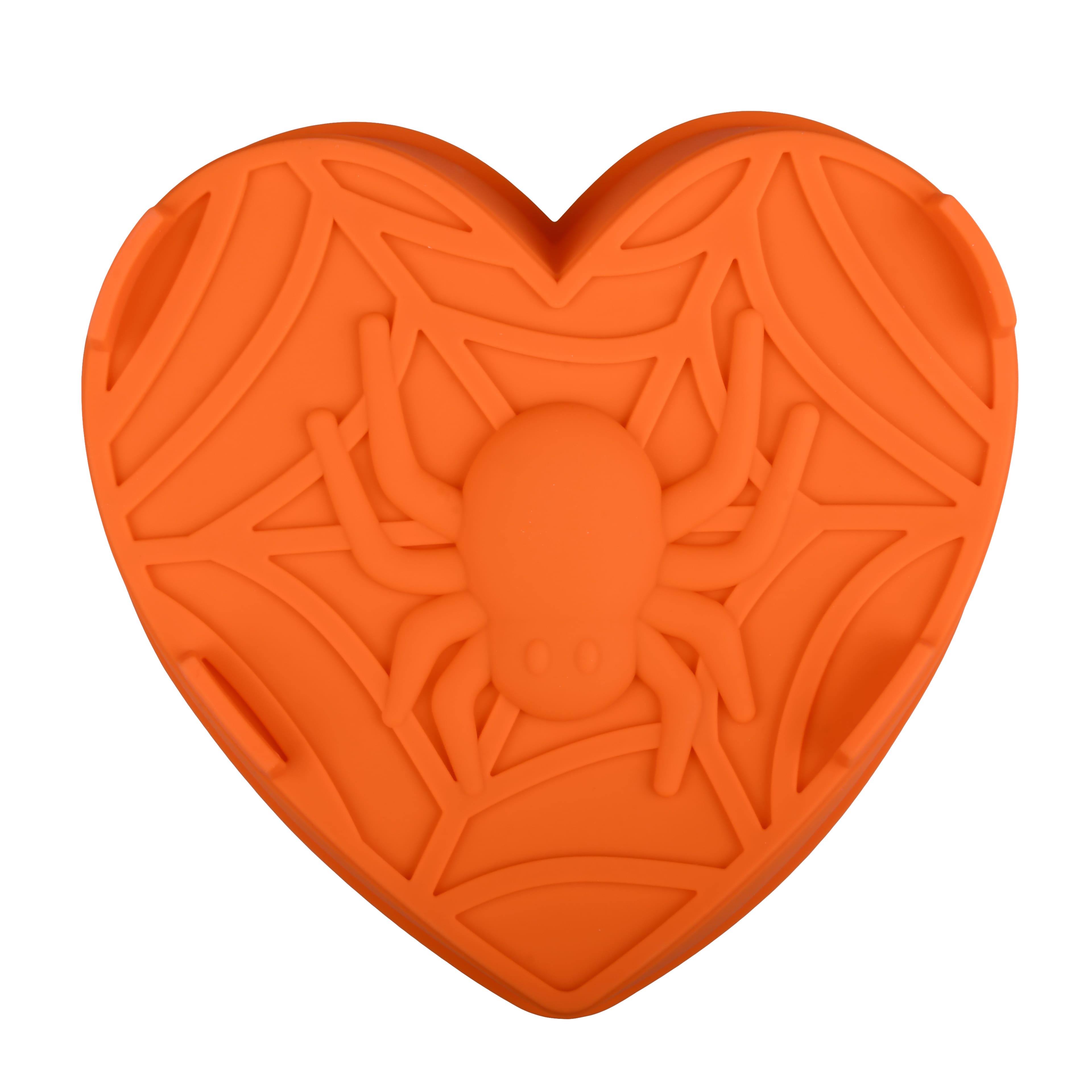 Halloween Heart & Spider Web Silicone Cake Mold by Makery™ | 9.5" x 8.7" x 2" | Michaels®