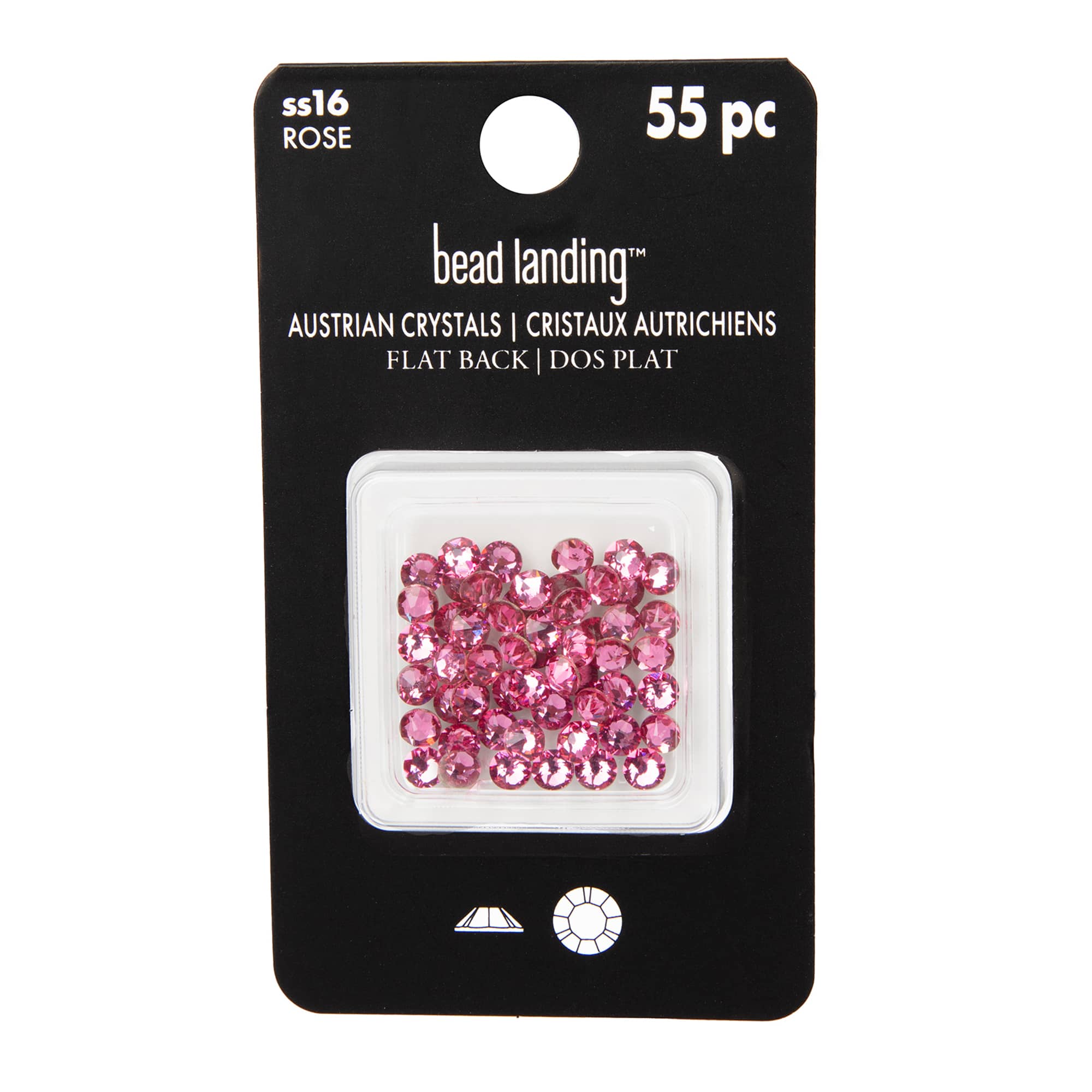 6 Packs: 55 ct. (330 total) SS16 Round Flatback Austrian Crystals by Bead Landing™