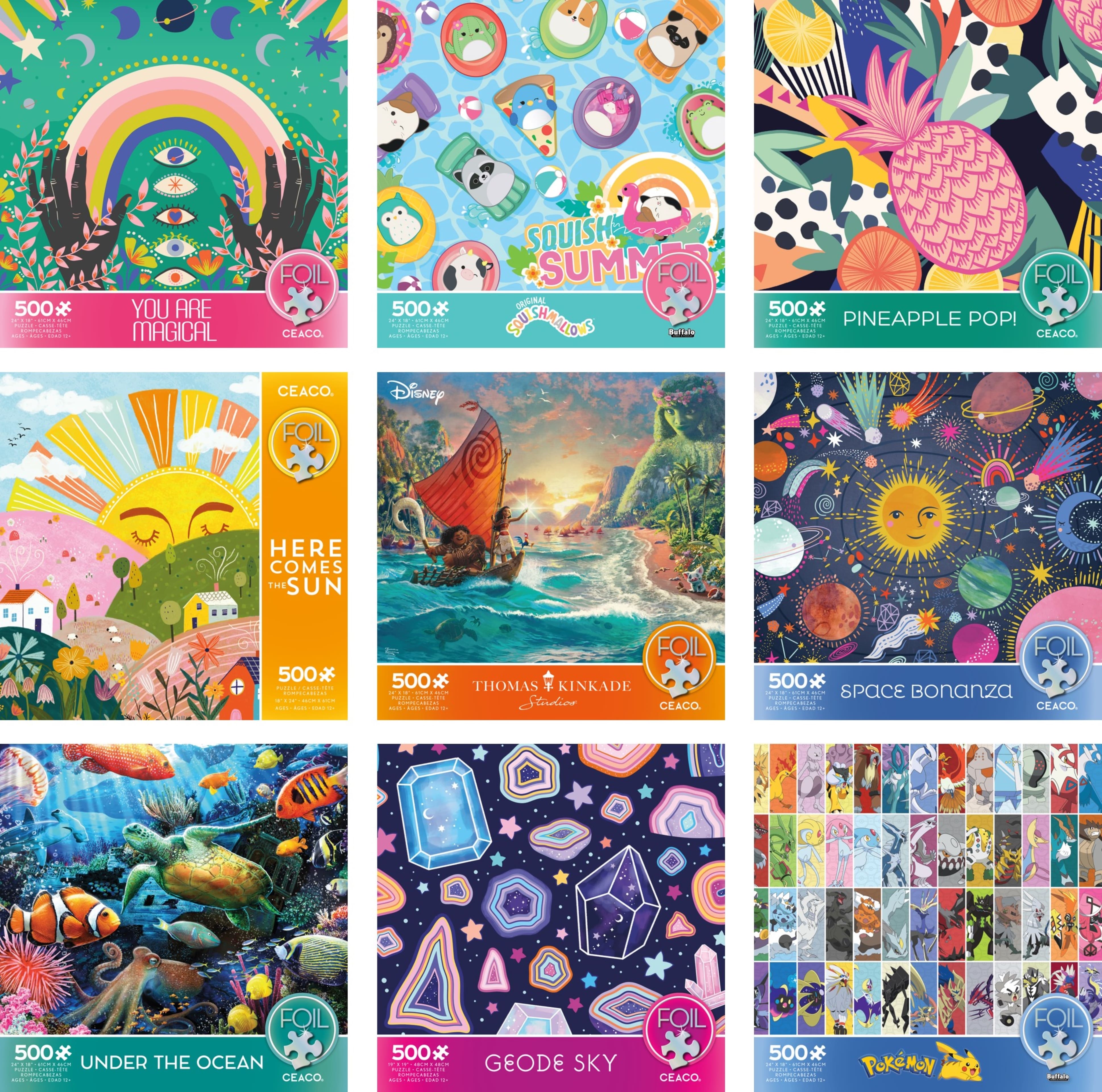 Assortiment de casse-têtes métallisés de 500 pièces