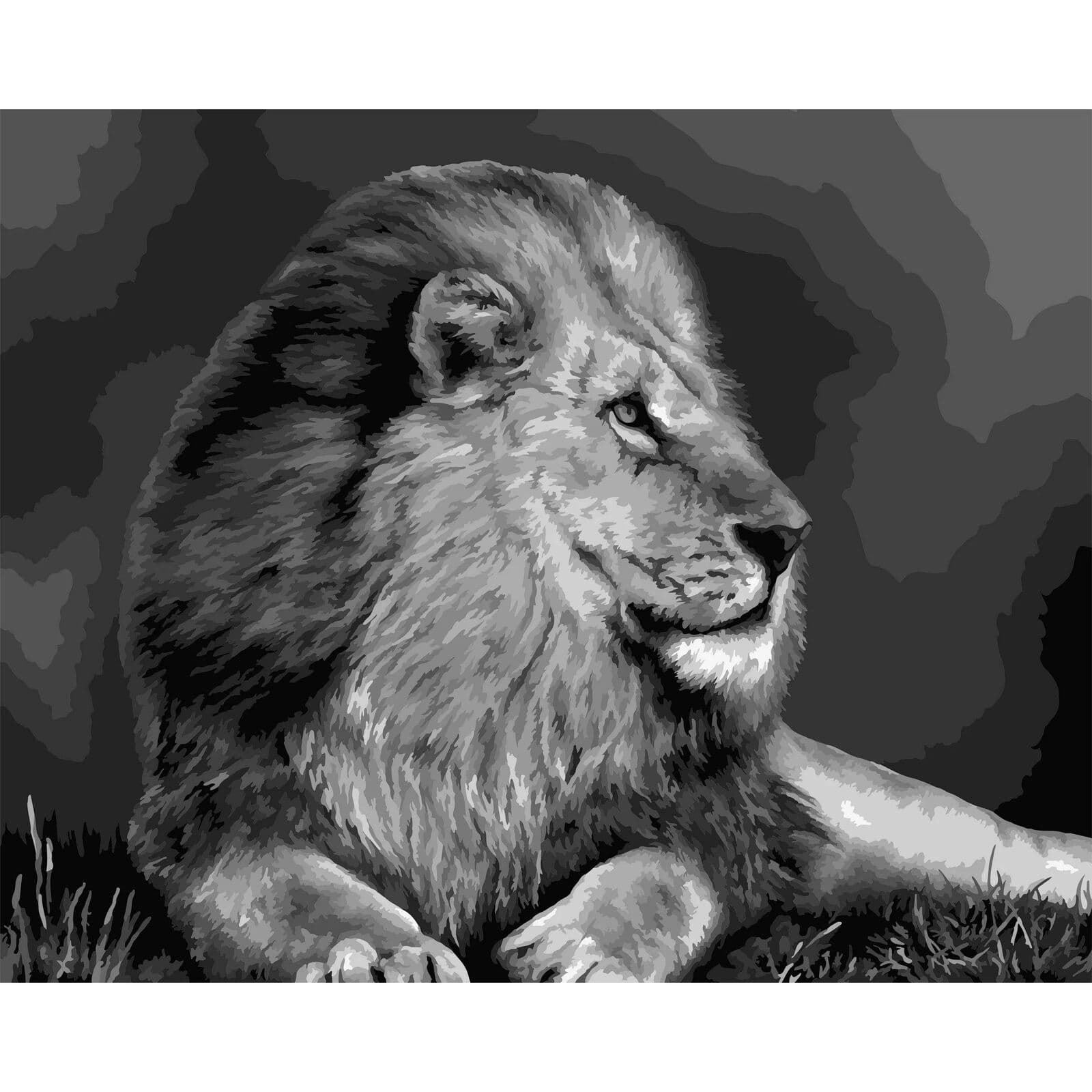 Crafting Spark Lion Painting by Numbers Kit