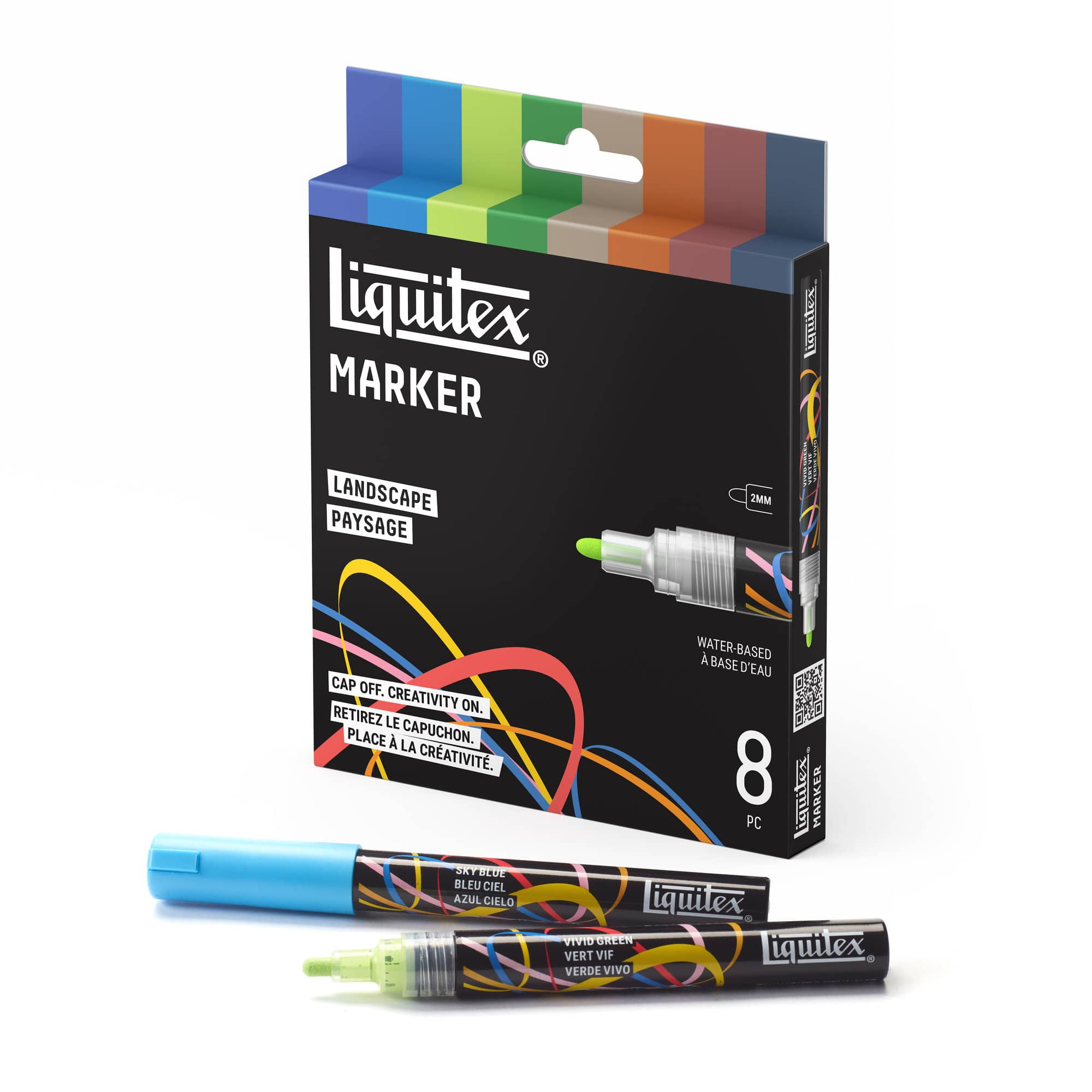 Liquitex® 2mm Landscape 8 Color Marker Set