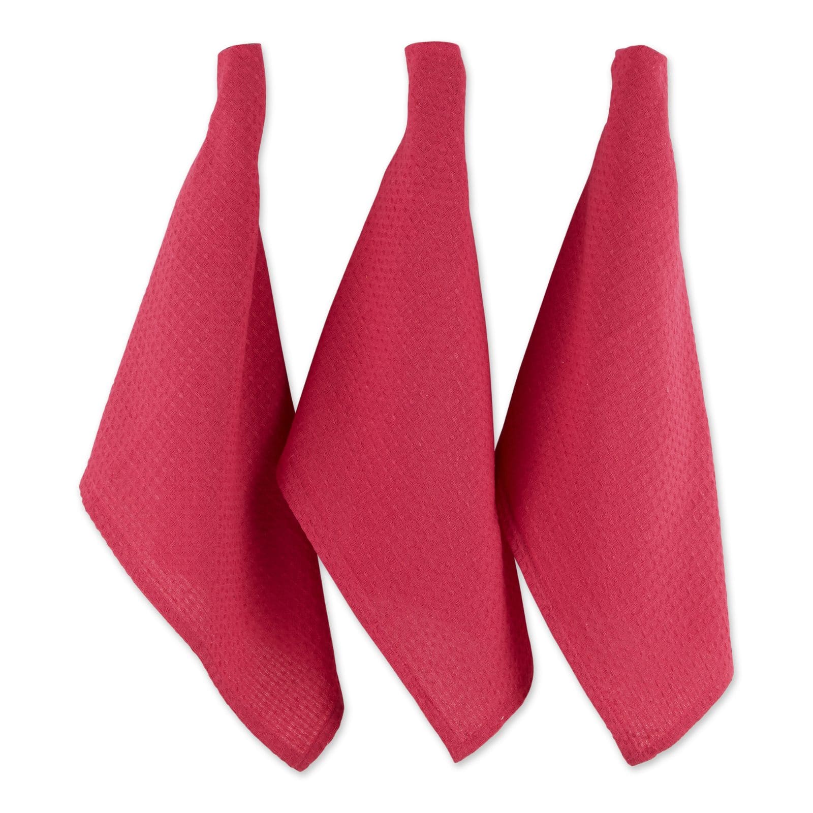 DII® Pink Recycled Cotton Waffle Dish Towels, 6ct.