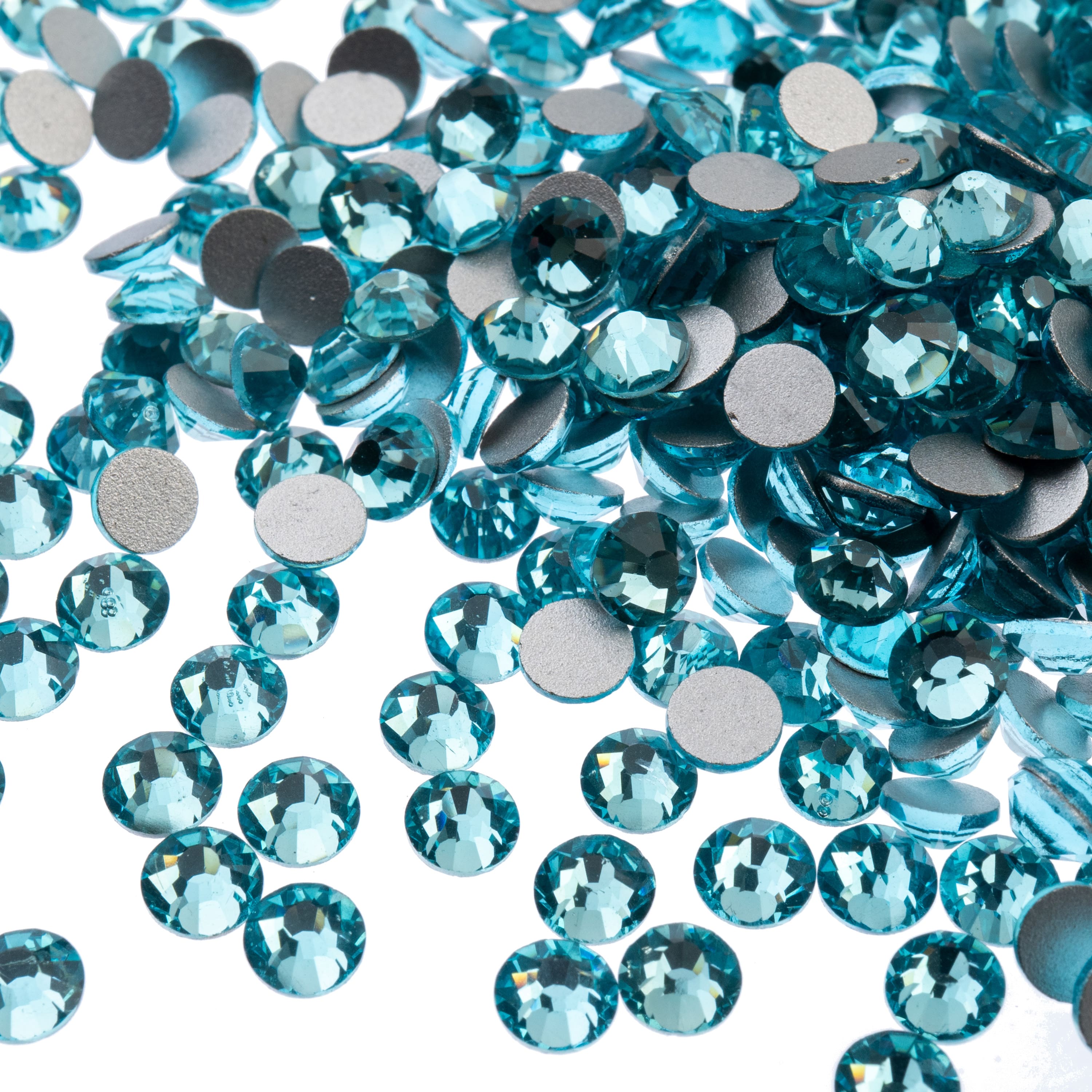 John Bead Crystal Lane SS16 Glass Round Flatback Rhinestones, 288ct.