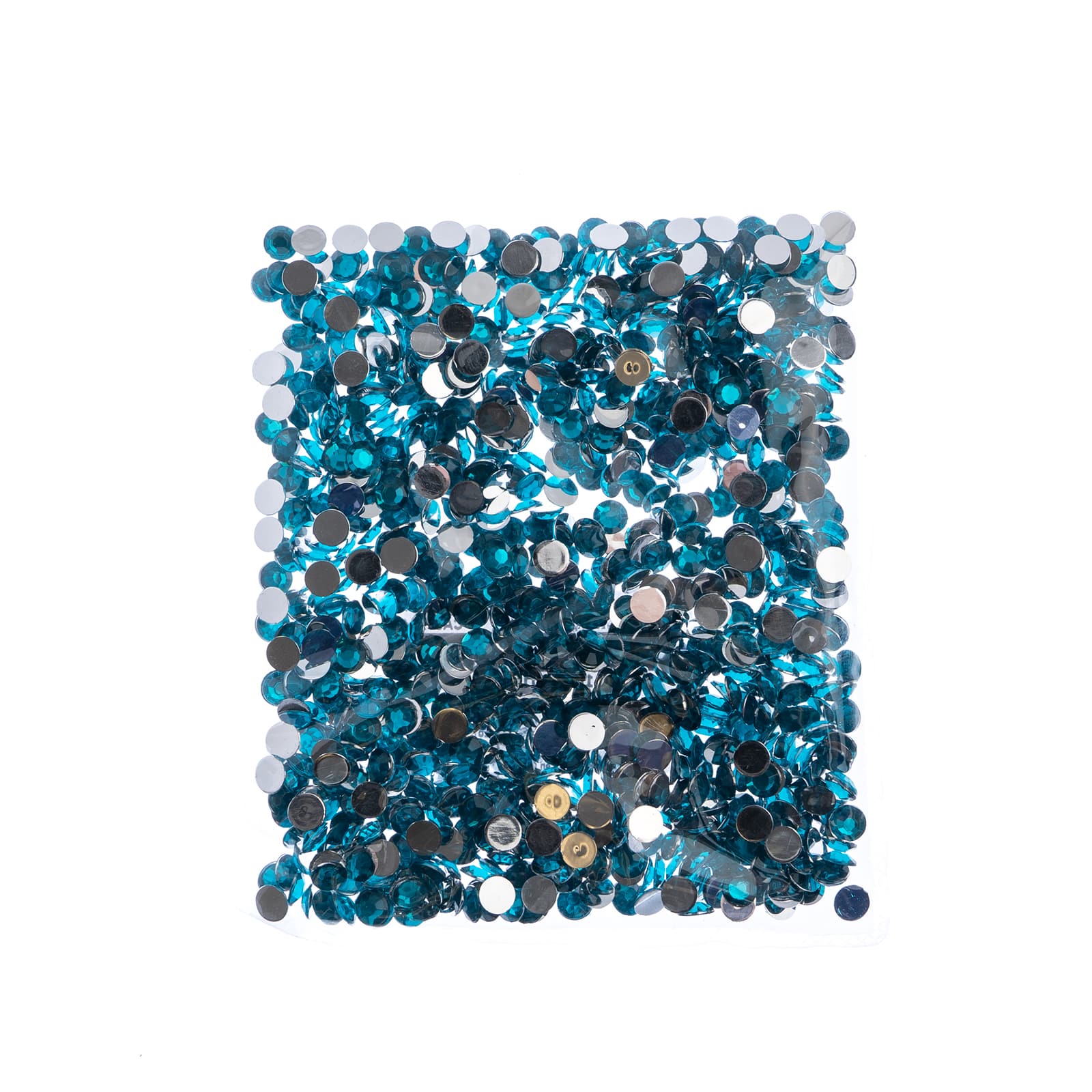 John Bead 6mm Acrylic Round Flat Back Rhinestones, 1,000ct.