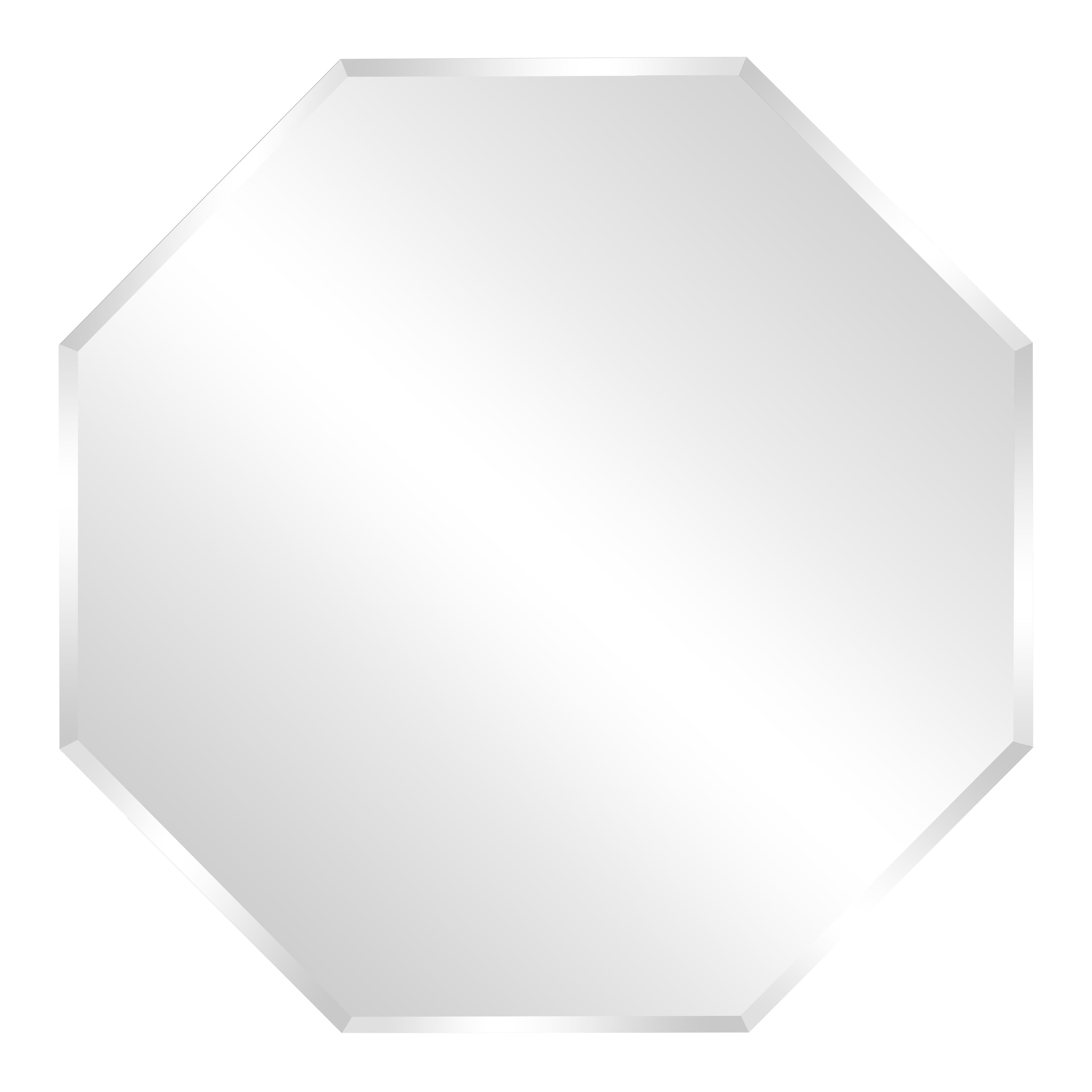 12" Beveled Octagon Glass Mirror by Make Market®