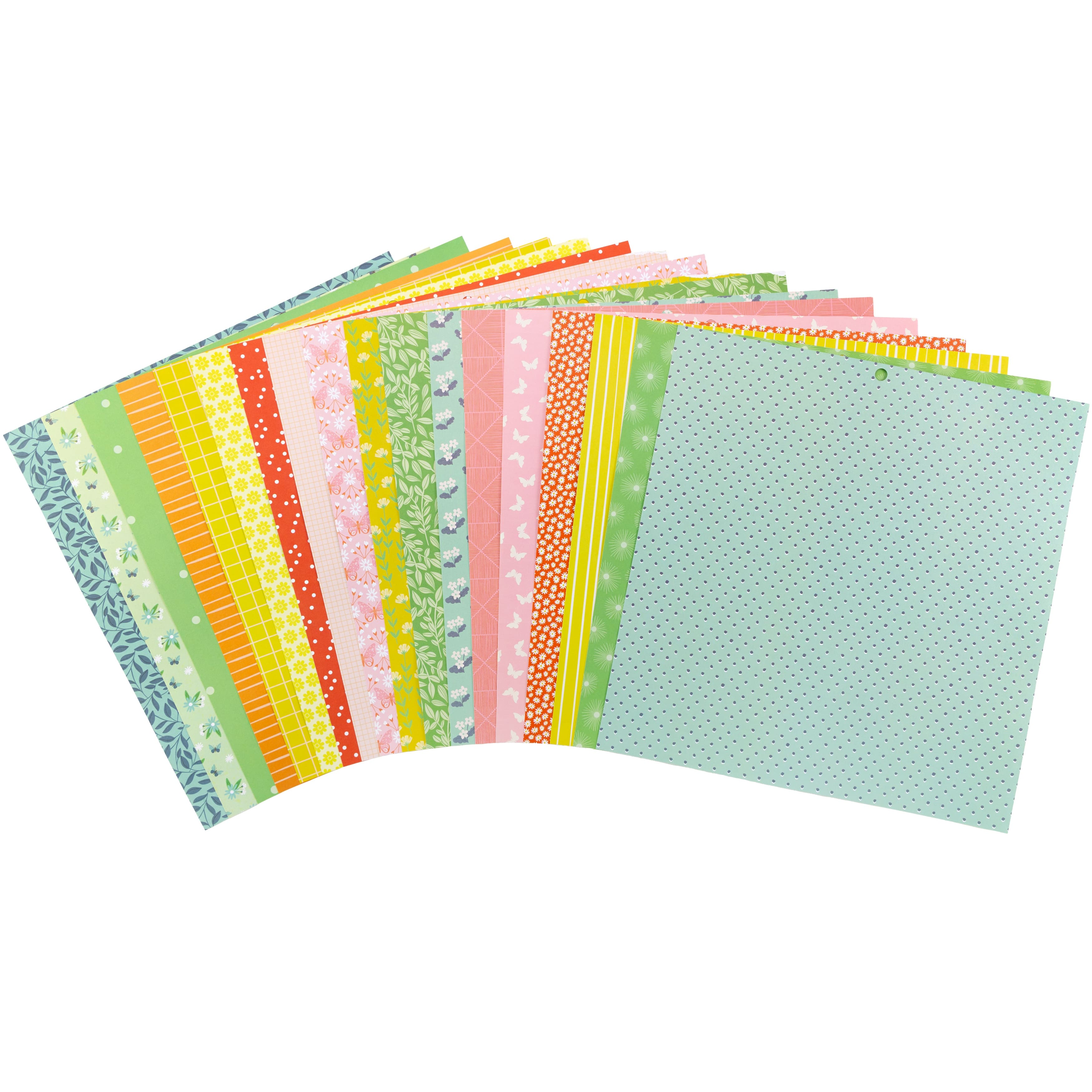 DCWV® Pocket Full of Flowers Cardstock Paper Pad, 12" x 12"