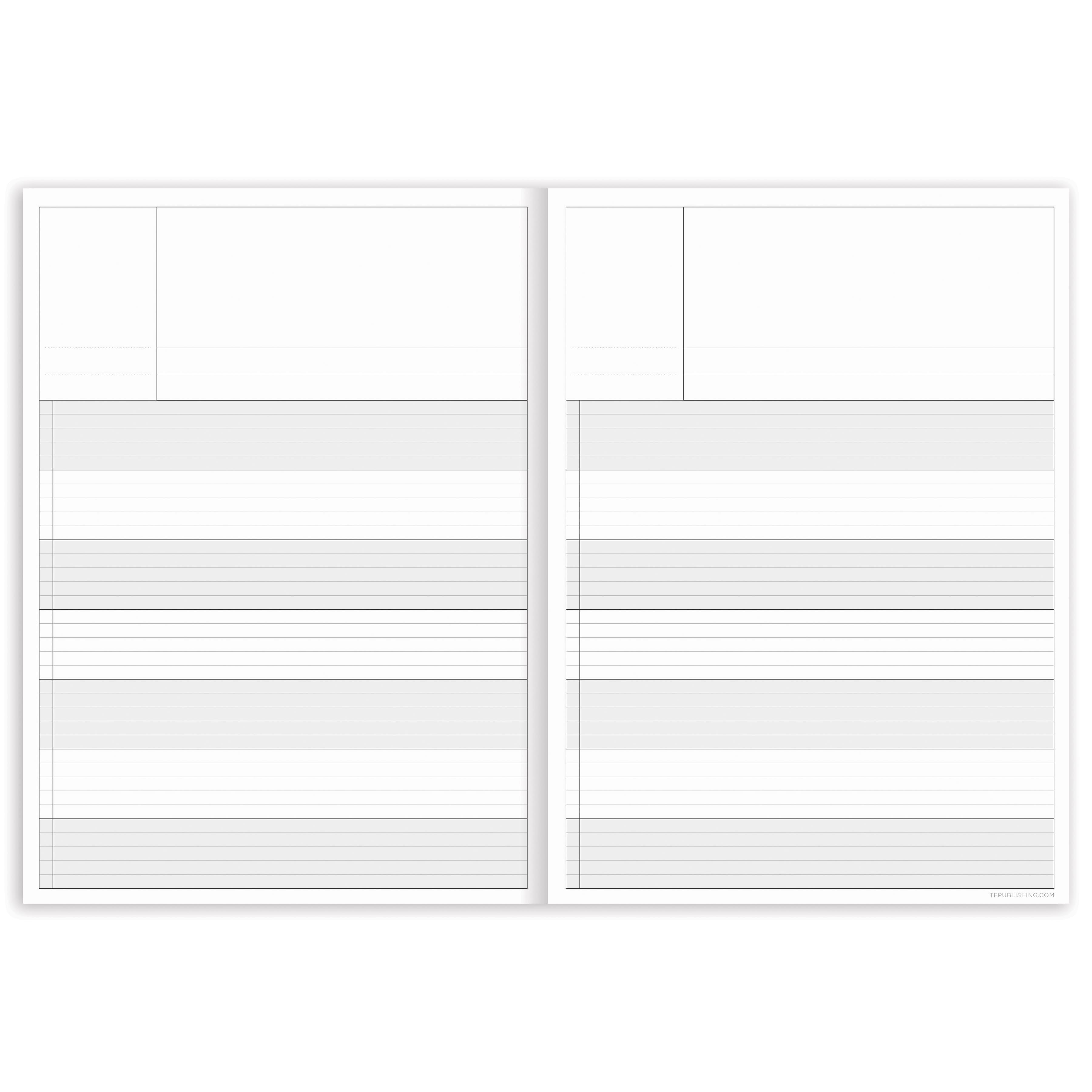 TF Publishing Floral Kraft Botanical 7.5" x 10.25" Teacher Record Grade Book