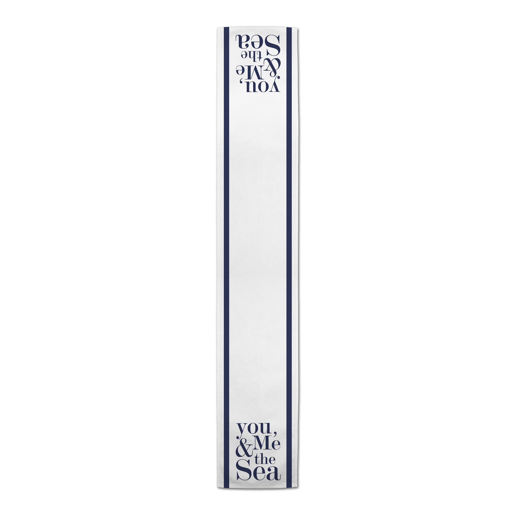90'' You, Me & the Sea Poly Twill Table Runner