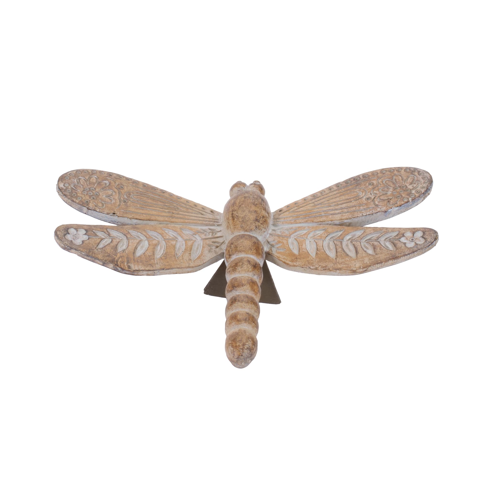 Melrose Floral Etched Insect Shelf Sitter Set