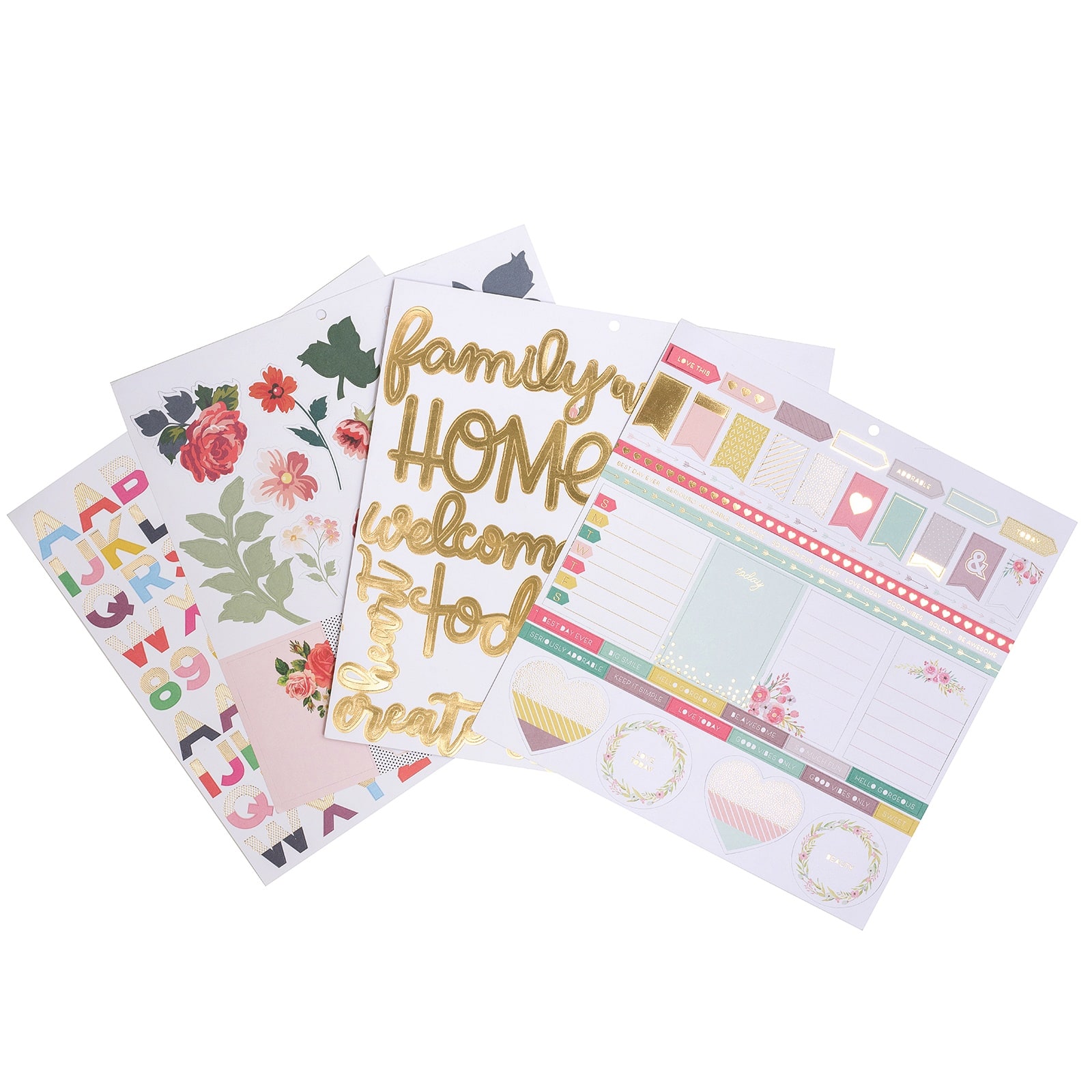 DCWV® 12" x 12" Diecut Shapes Double‑Sided Cardstock Stack, 36 Sheets