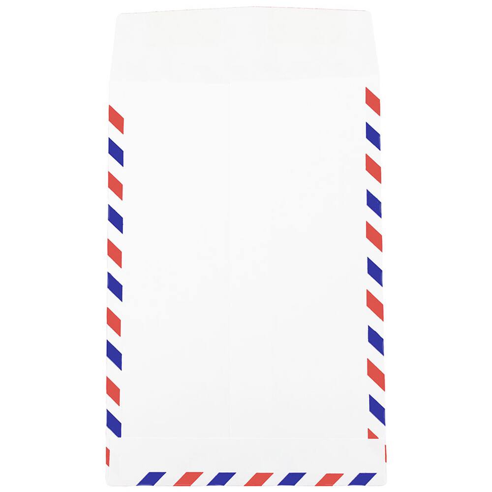 JAM Paper 6" x 9" White Open End Catalog Airmail Envelopes