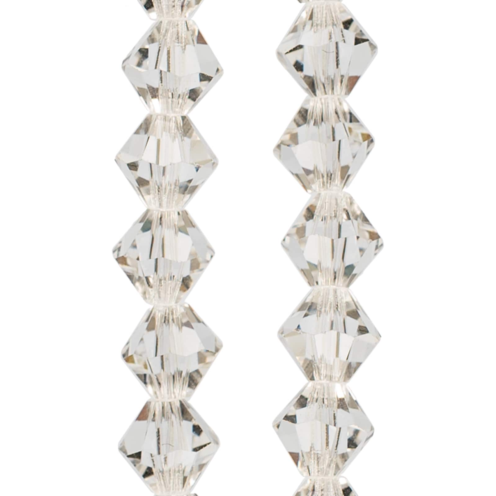 Preciosa Glass Crystal Bicone Beads, 6mm by Bead Landing™