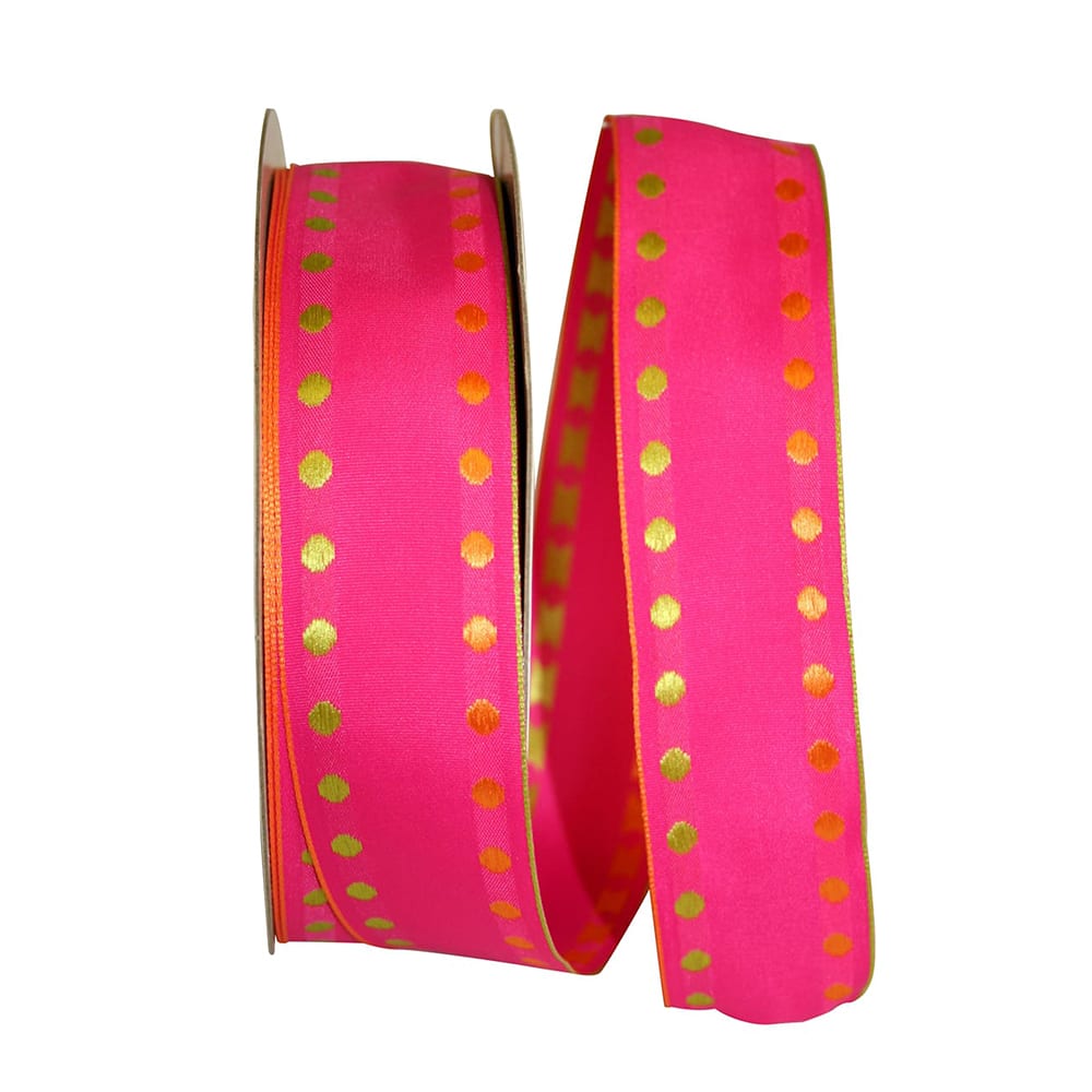 JAM Paper 1.5" x 50yd. Wired Dots Delight 2 Ribbon