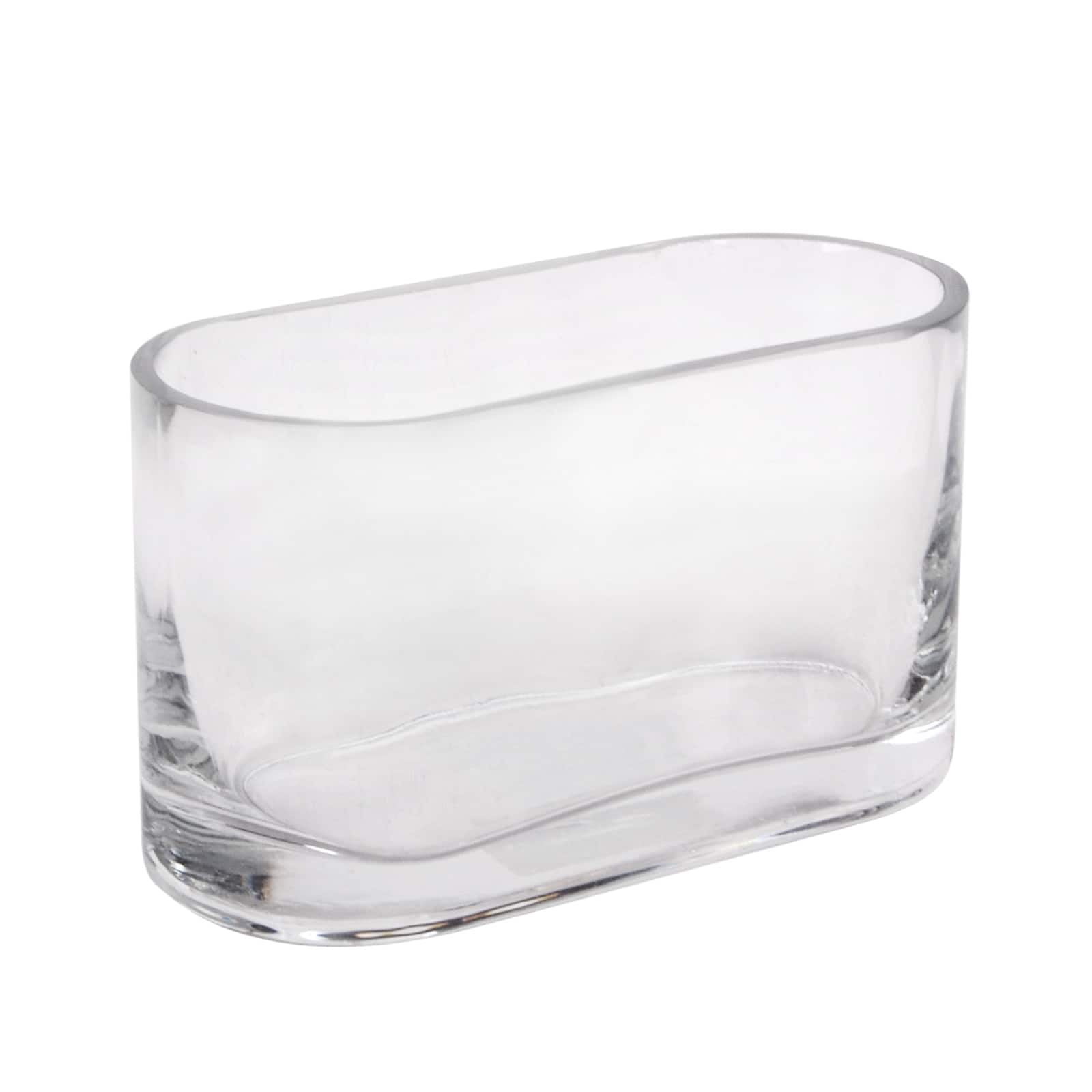 Vase ovale en verre de 17,5 cm d’Ashland