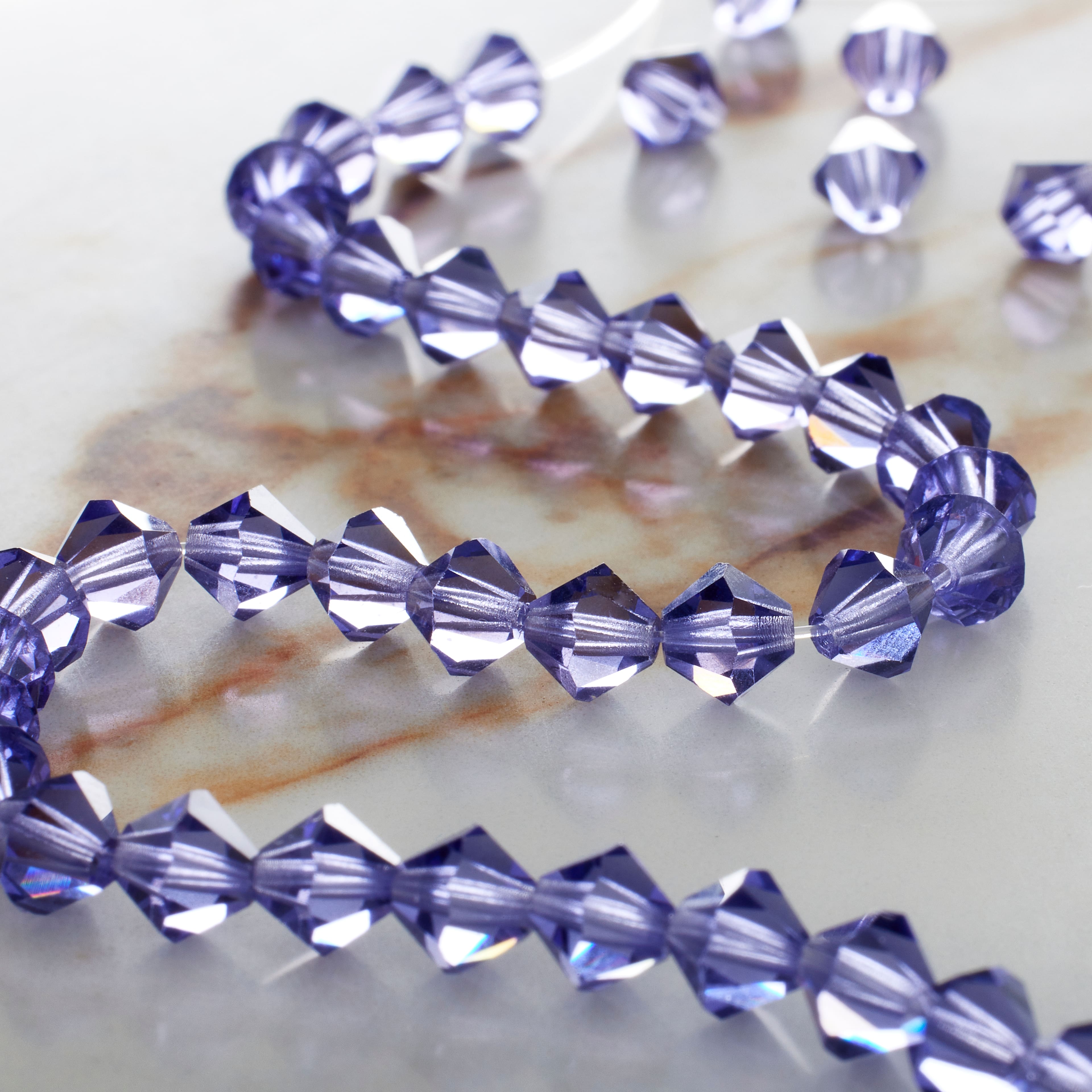 12 Pack: Preciosa Glass Crystal Bicone Beads, 6mm by Bead Landing™