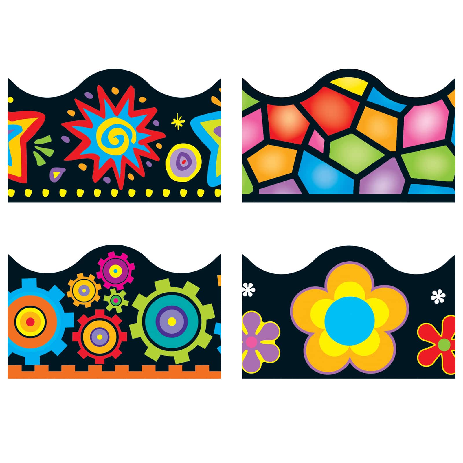 Terrific Trimmers® Brights on Black Variety Pack, 156ft.