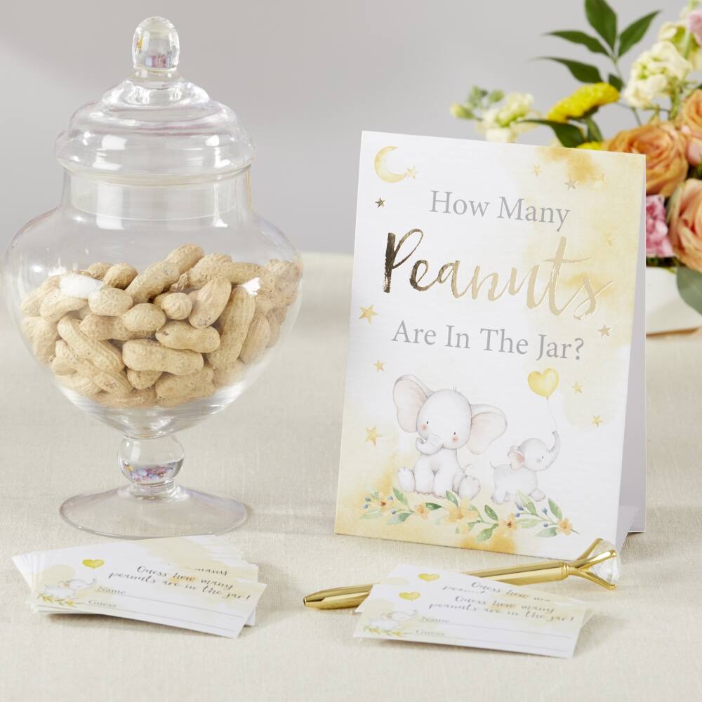 Kate Aspen® Elephant Advice Card & Baby Shower Game Set