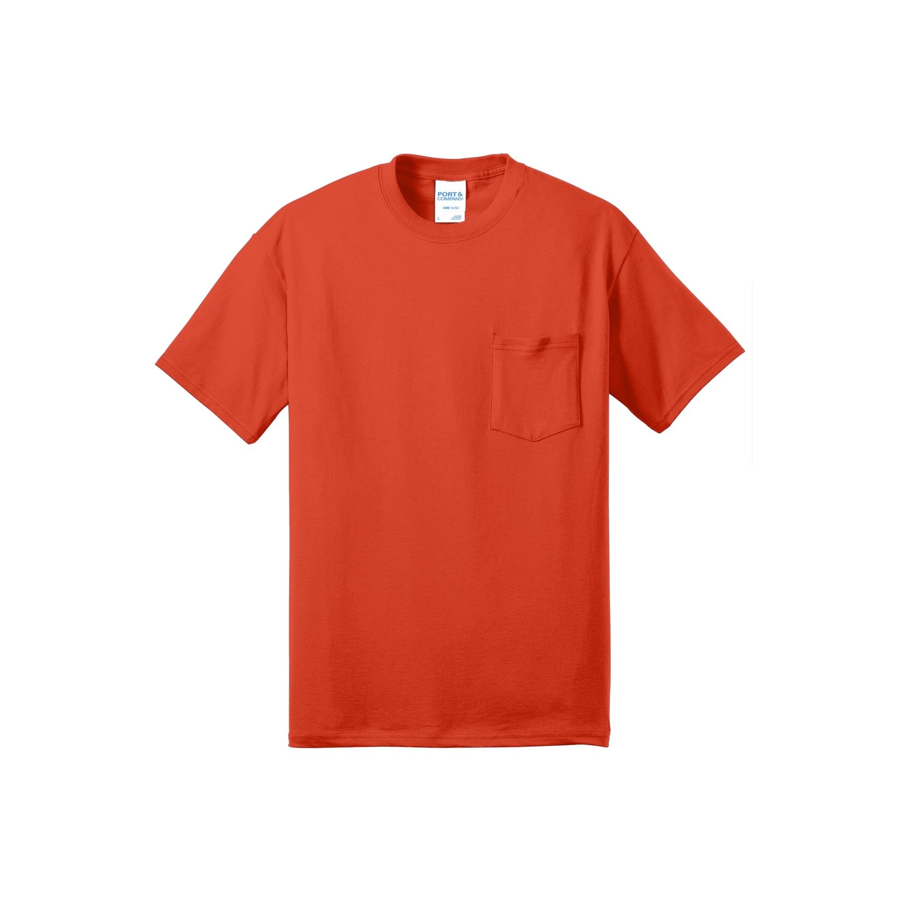 Port & Company® Core Blend Pocket Adult Tall Tee