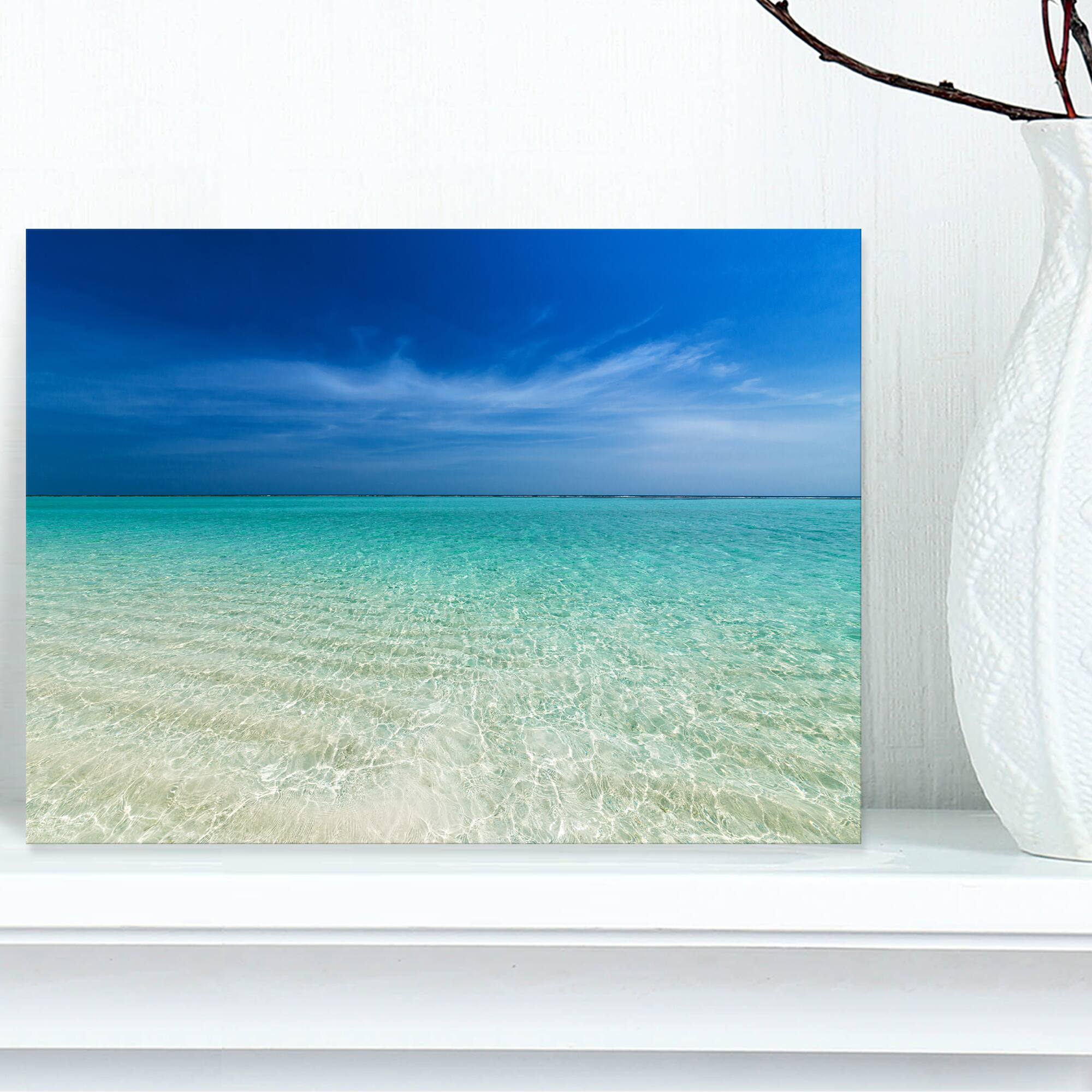 Designart - Turquoise Ocean Under Blue Sky